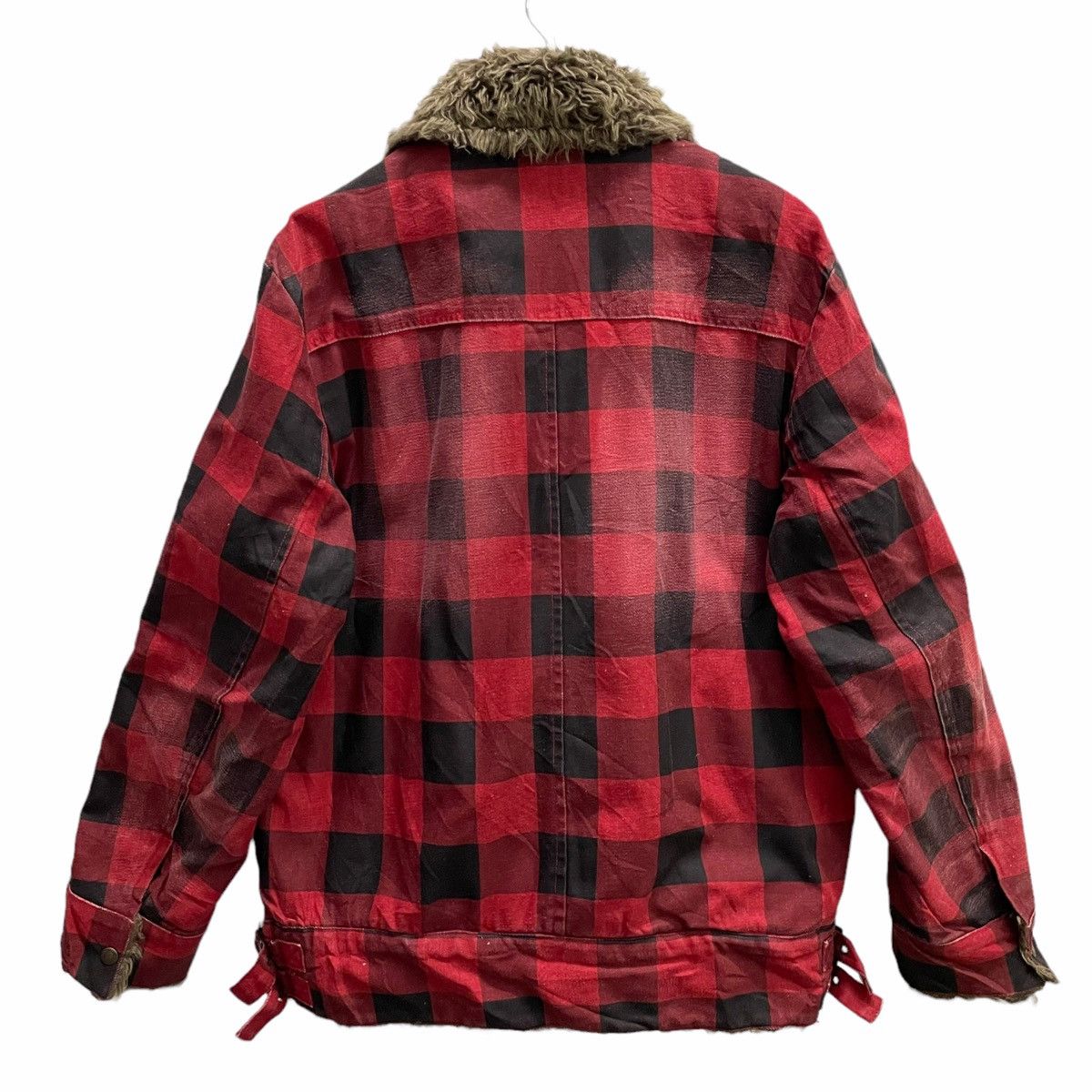 Vintage × Woolrich Woolen Mills 💥 WOOLRICH CRUISER FUR PLAID JACKET Size US L / EU 52-54 / 3 - 6 Thumbnail