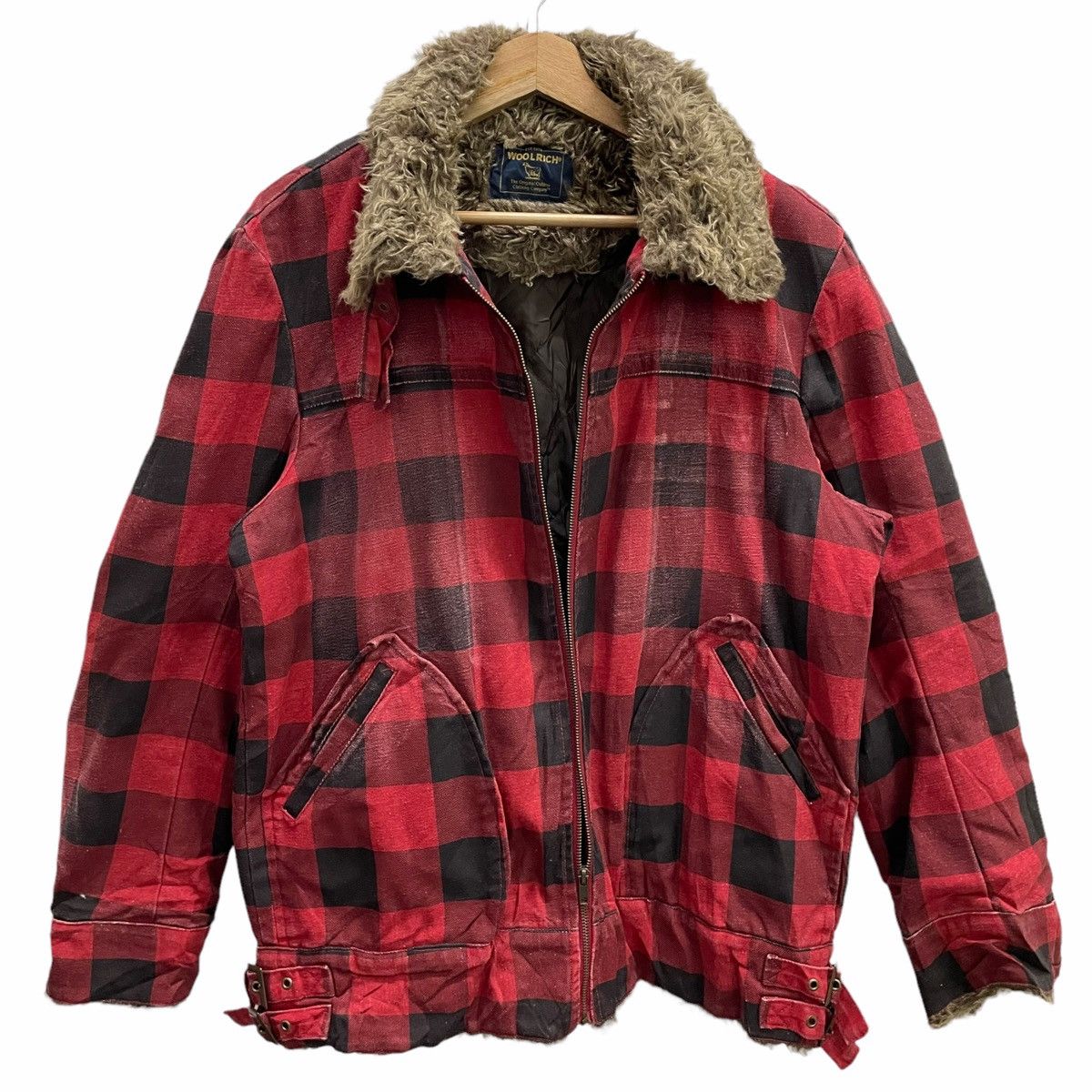 Vintage × Woolrich Woolen Mills 💥 WOOLRICH CRUISER FUR PLAID JACKET Size US L / EU 52-54 / 3 - 2 Thumbnail
