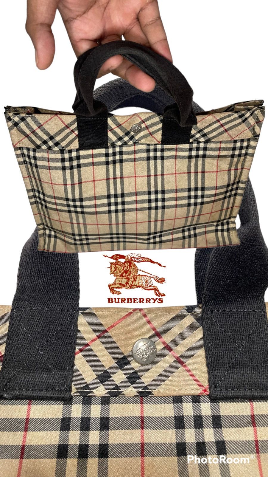 Burberry Prorsum Vintage Burberrys Nova Check Plaid Tartan Tote Bag Carry Sho Grailed 