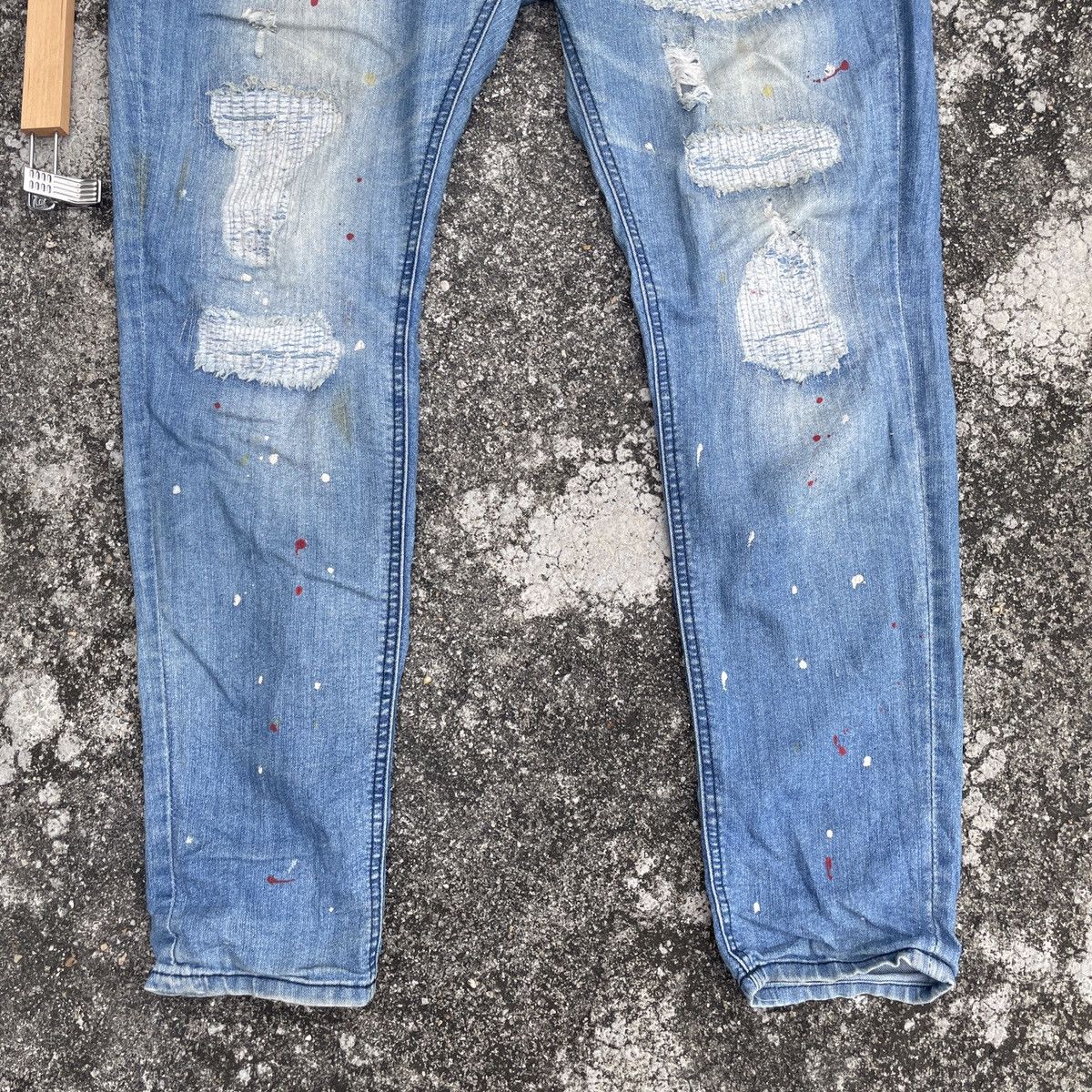 Other Vintage Gavaria Distressed Denim Jeans Size US 34 / EU 50 - 4 Thumbnail