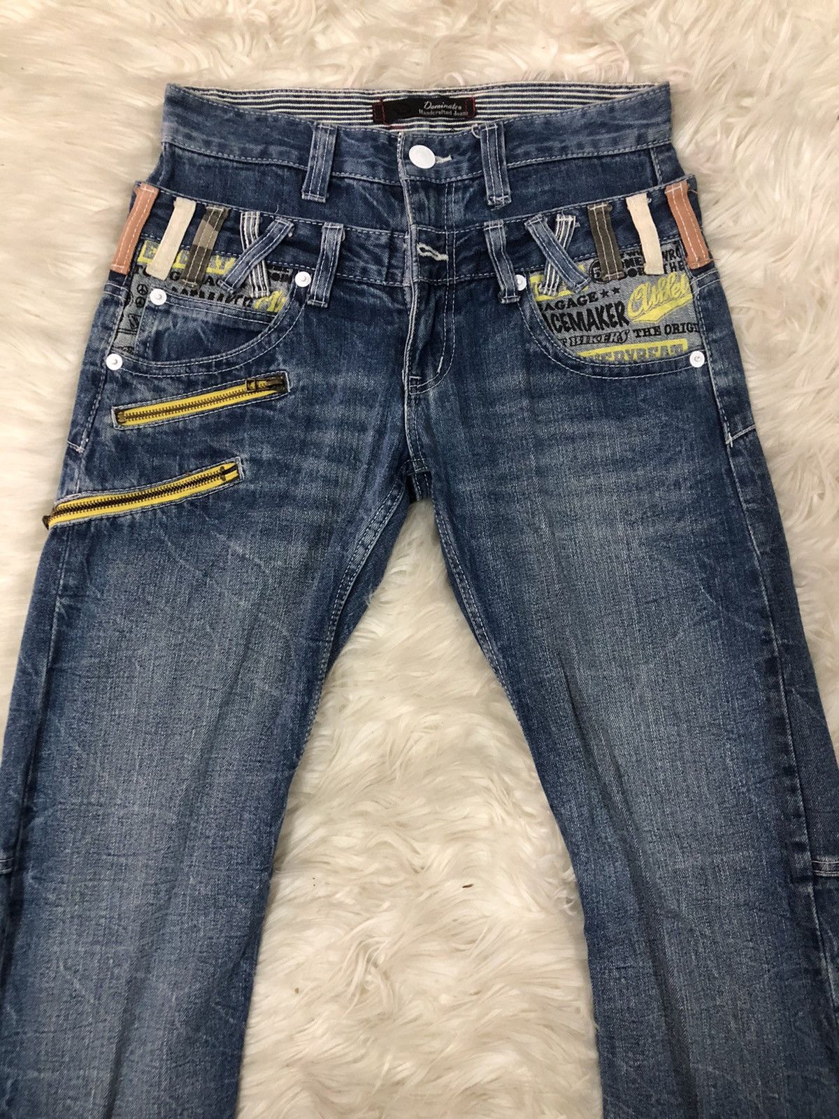 Japanese Brand Japanese denim double waist handcrafted jeans by Dominated Size US 29 - 2 Thumbnail