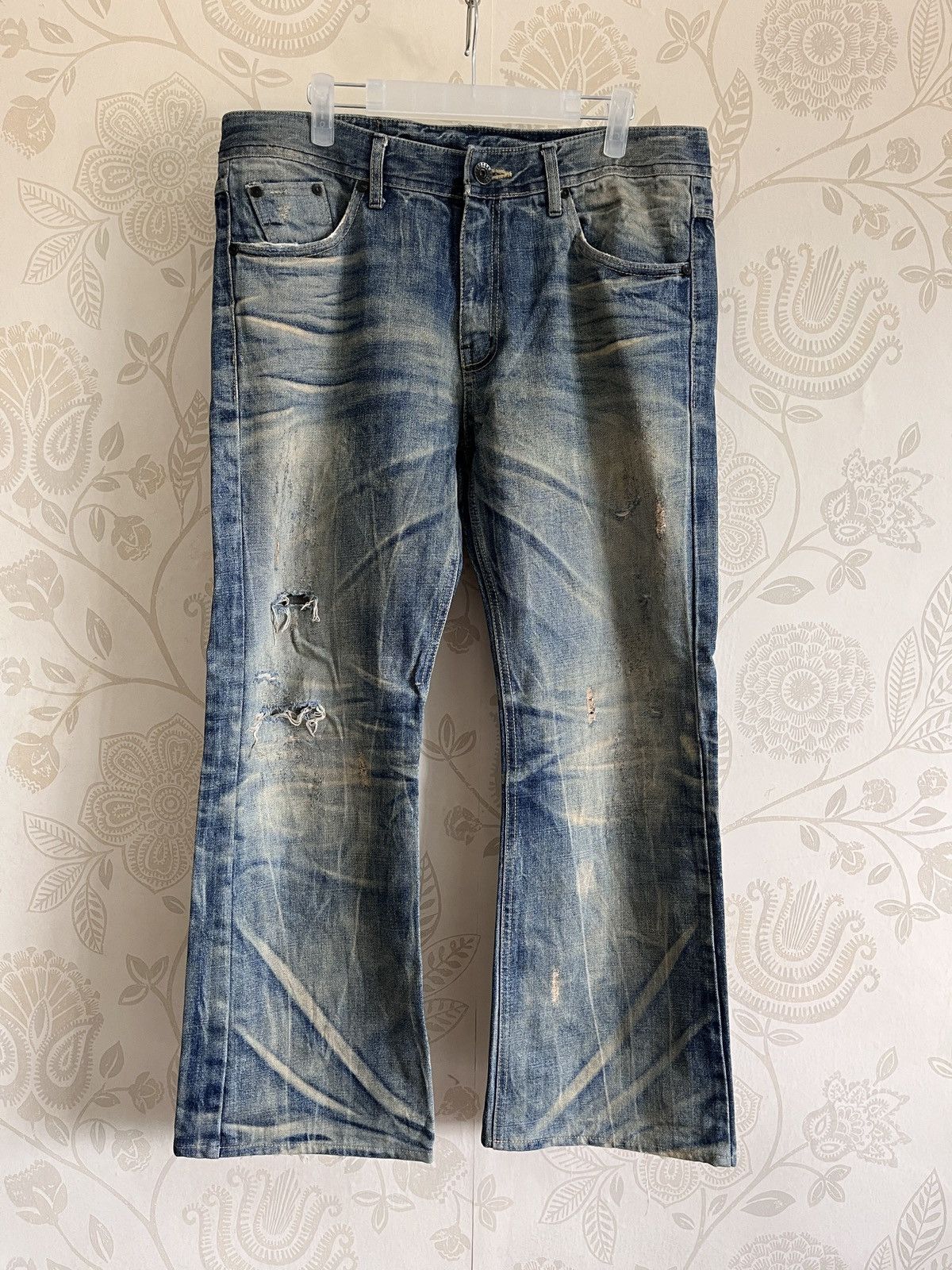 Plan B Flared Plan B European Denim Jeans Faded Vintage Size US 34 / EU 50 - 3 Thumbnail