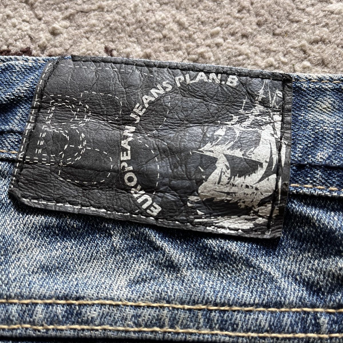 Plan B Flared Plan B European Denim Jeans Faded Vintage Size US 34 / EU 50 - 13 Thumbnail