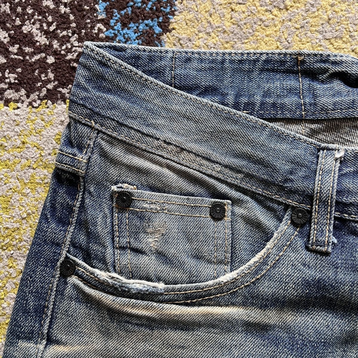 Plan B Flared Plan B European Denim Jeans Faded Vintage Size US 34 / EU 50 - 10 Thumbnail