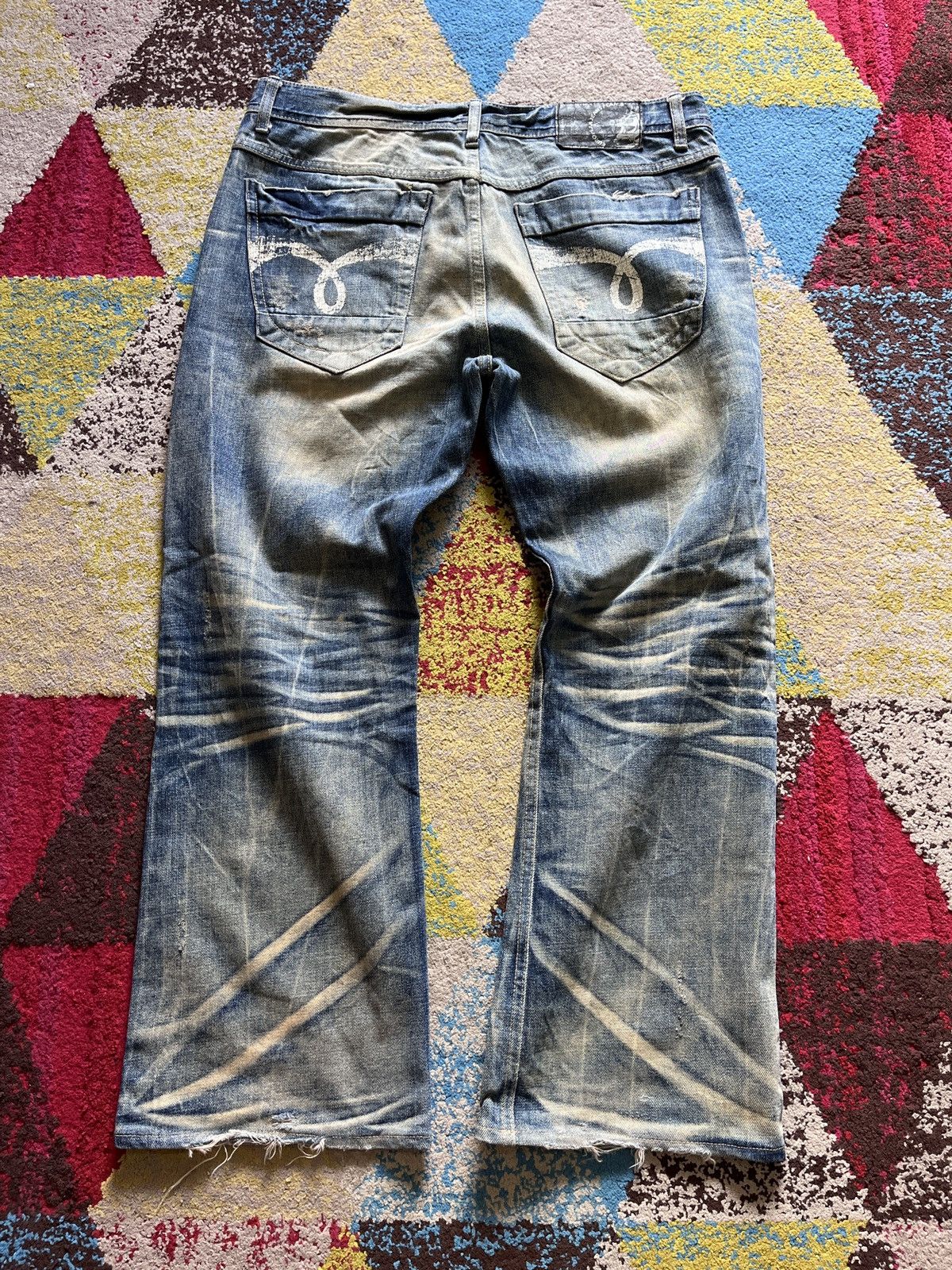 Plan B Flared Plan B European Denim Jeans Faded Vintage Size US 34 / EU 50 - 15 Thumbnail