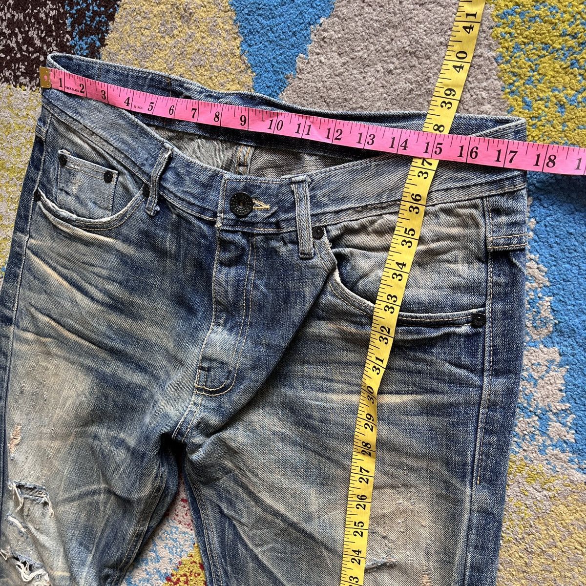 Plan B Flared Plan B European Denim Jeans Faded Vintage Size US 34 / EU 50 - 5 Thumbnail