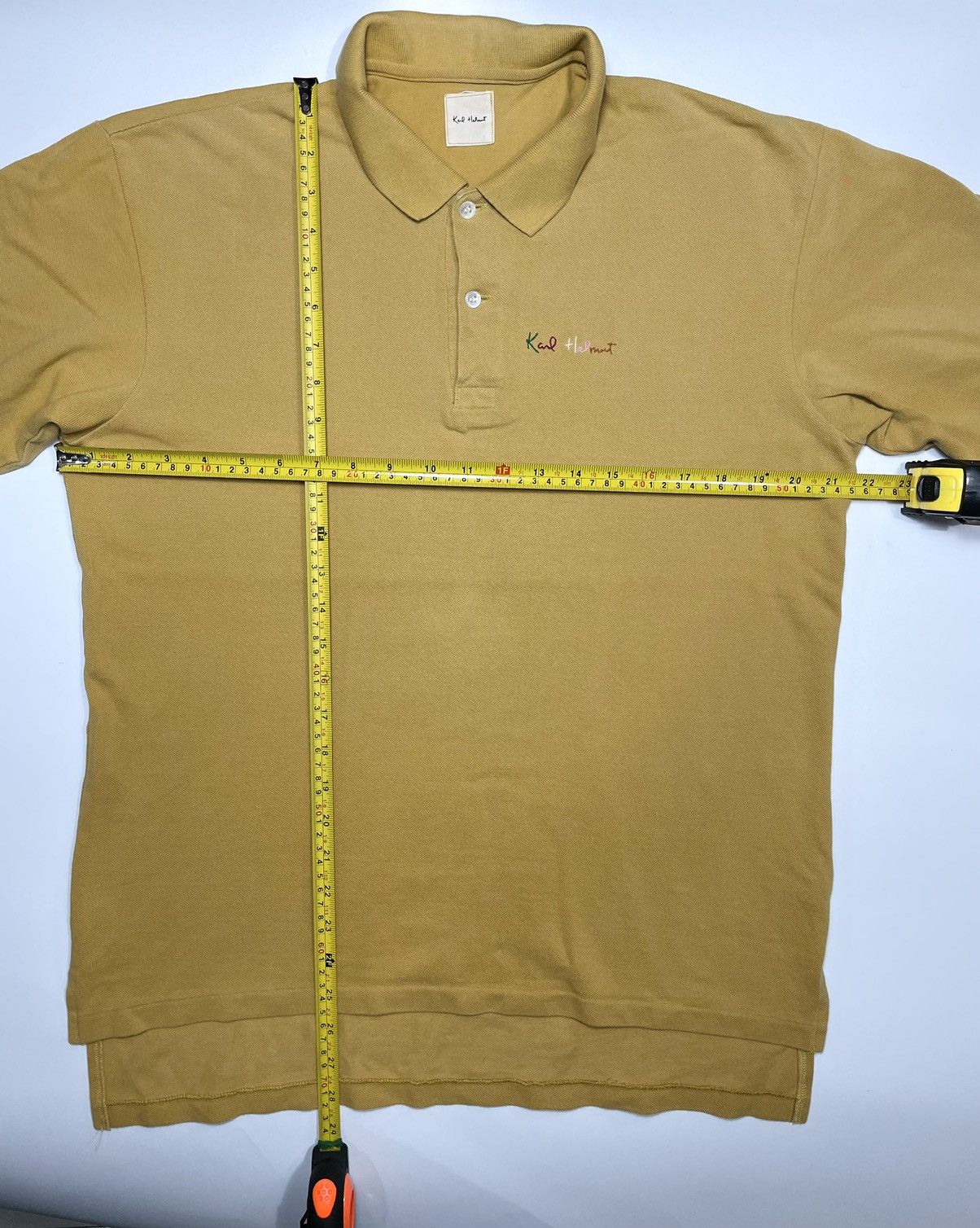 Designer × Karl Helmut × Vintage Vintage Karl Helmut Polo Tweed khaki brown nude embroidery Size US L / EU 52-54 / 3 - 7 Thumbnail