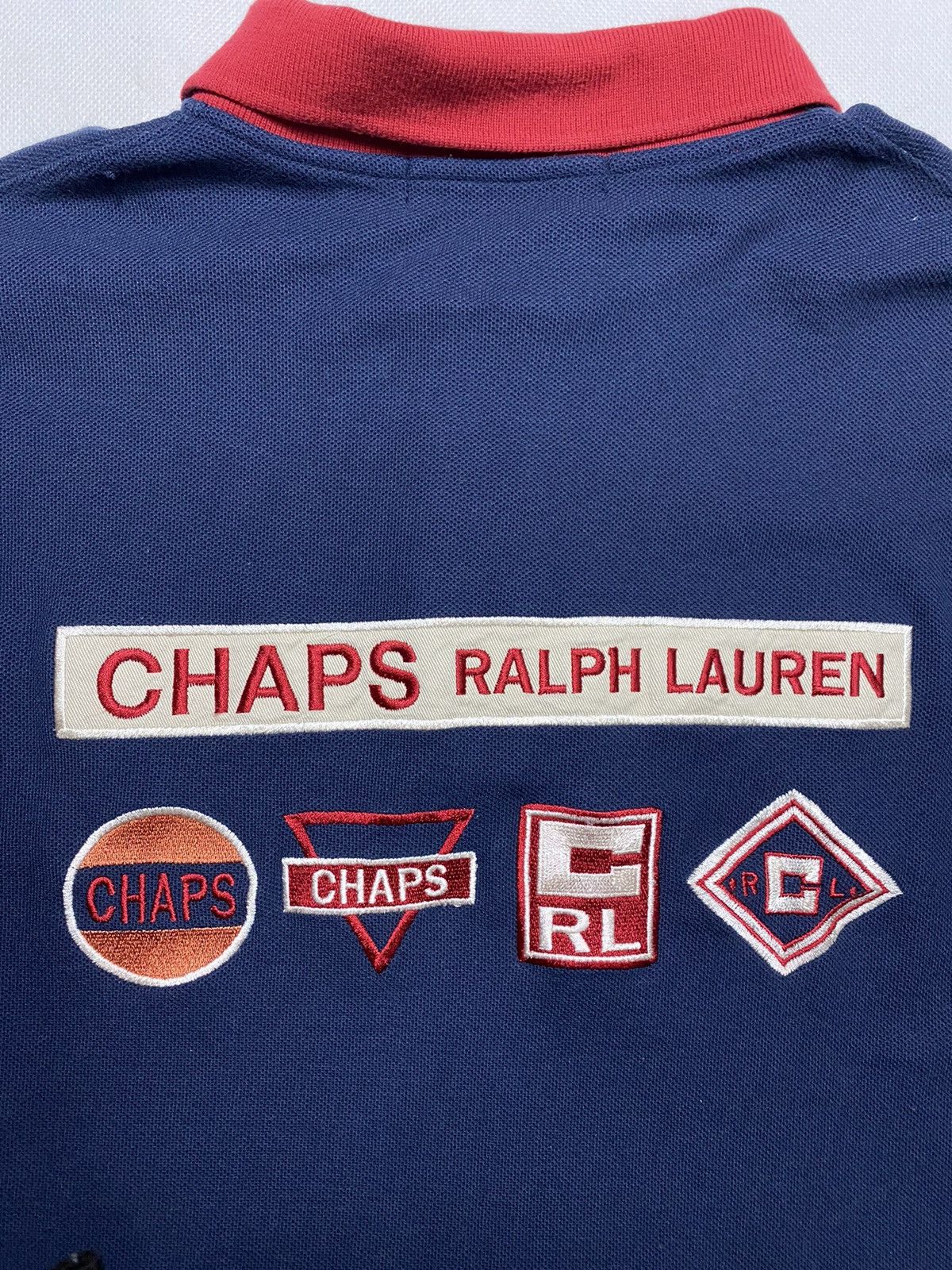 Chaps × Chaps Ralph Lauren × Polo Ralph Lauren Chaps Polo Ralph Lauren Racing motor Oil Vintage Rare pique Size US M / EU 48-50 / 2 - 6 Thumbnail