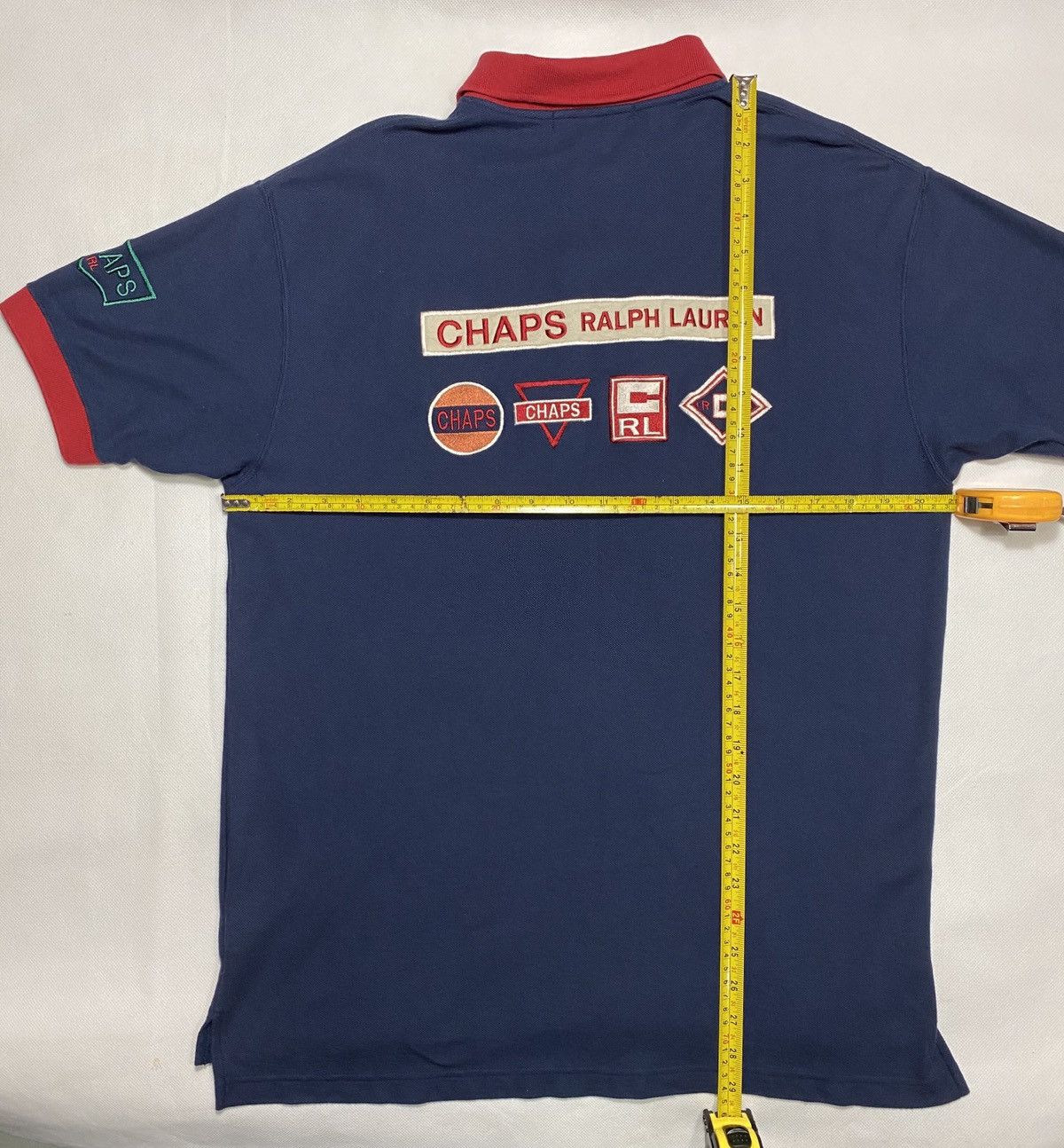 Chaps × Chaps Ralph Lauren × Polo Ralph Lauren Chaps Polo Ralph Lauren Racing motor Oil Vintage Rare pique Size US M / EU 48-50 / 2 - 9 Thumbnail