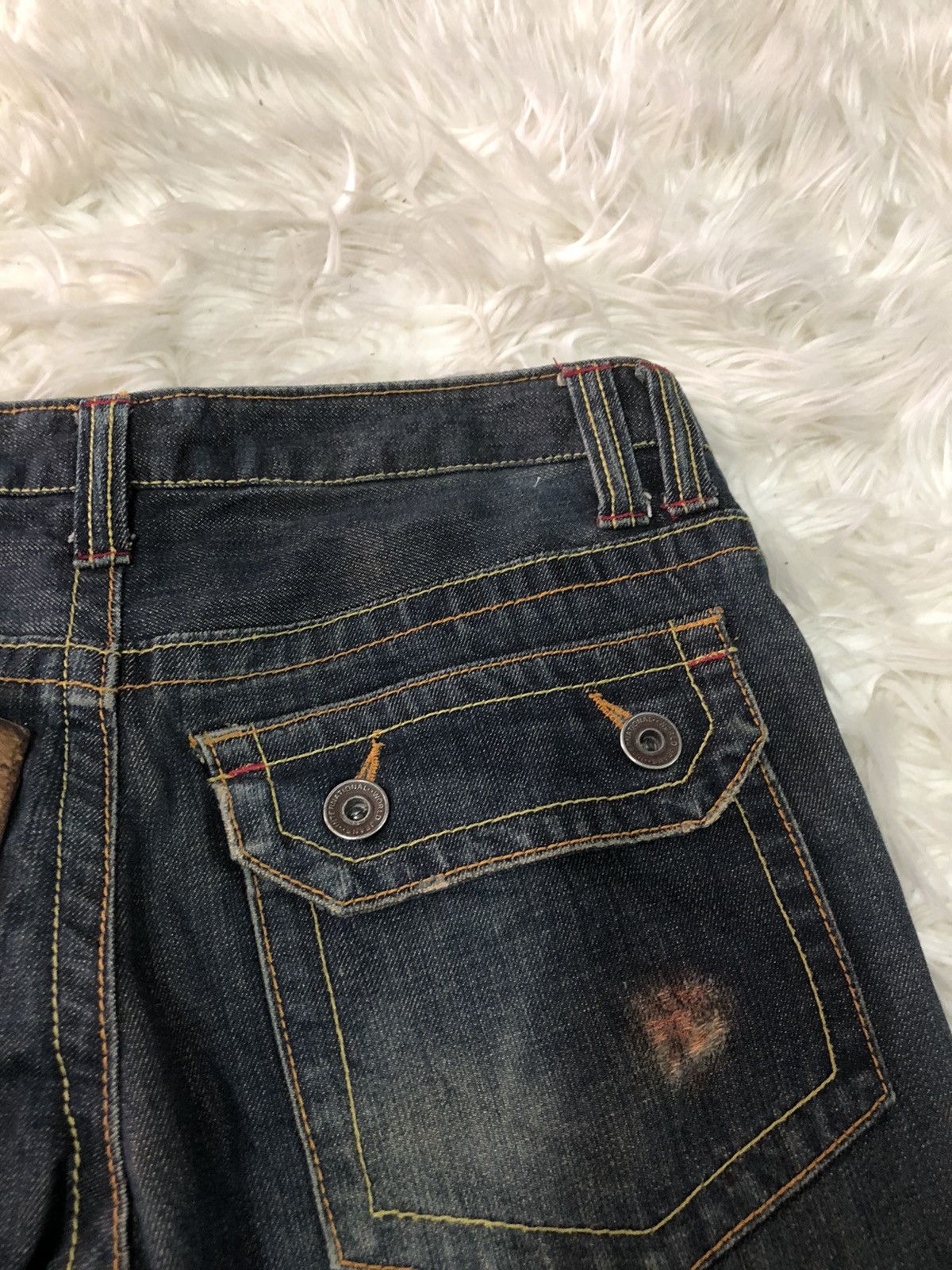 Japanese Brand Japanese distressed denim flared bootcut cutting Size US 31 - 11 Thumbnail