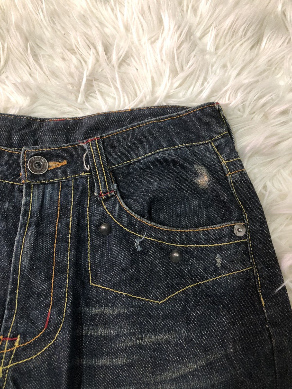 Japanese Brand Japanese distressed denim flared bootcut cutting Size US 31 - 4 Thumbnail