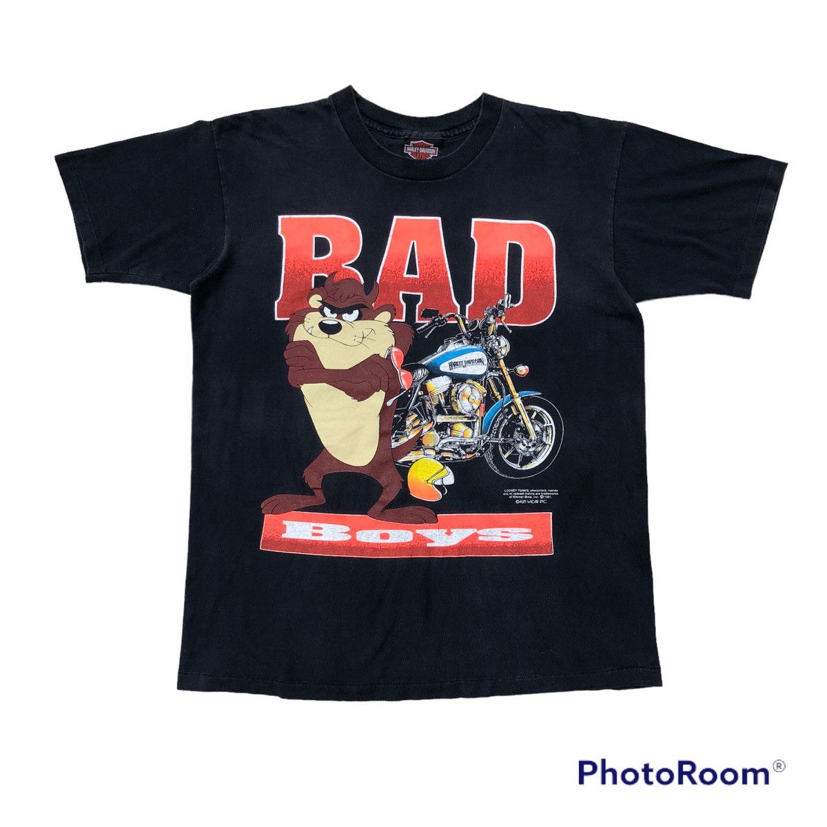 Harley Davidson Rare‼️🔥Vintage Harley Davidson X Tazmania Bad Boy T-Shirt Size US M / EU 48-50 / 2 - 1 Thumbnail
