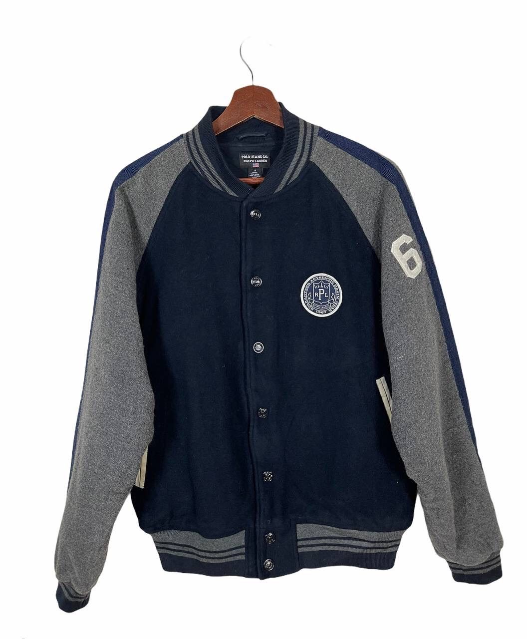 Polo Ralph Lauren RRL ON SALE🔥90’s POLO Ralph Lauren Wool Varsity Size US M / EU 48-50 / 2 - 4 Thumbnail