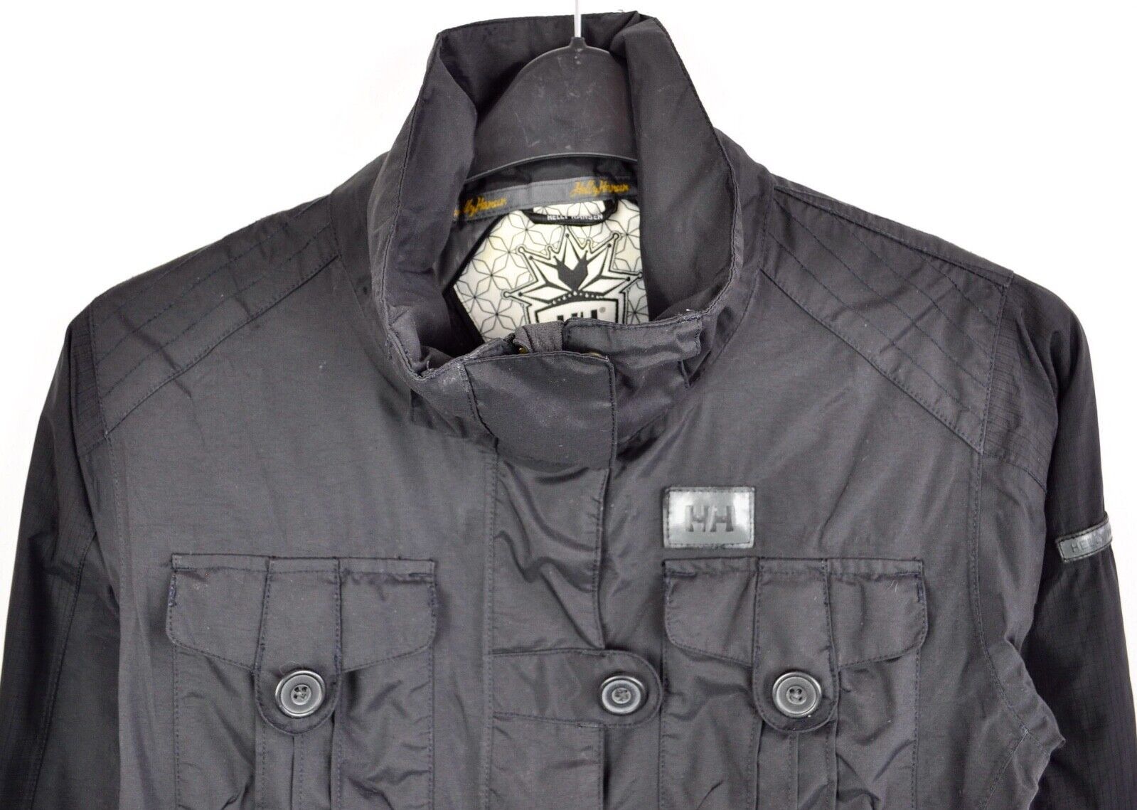 Helly Hansen XS Women's Ski Jacket Coat Black Top Zip Up Button Up Size XS / US 0-2 / IT 36-38 - 2 Thumbnail