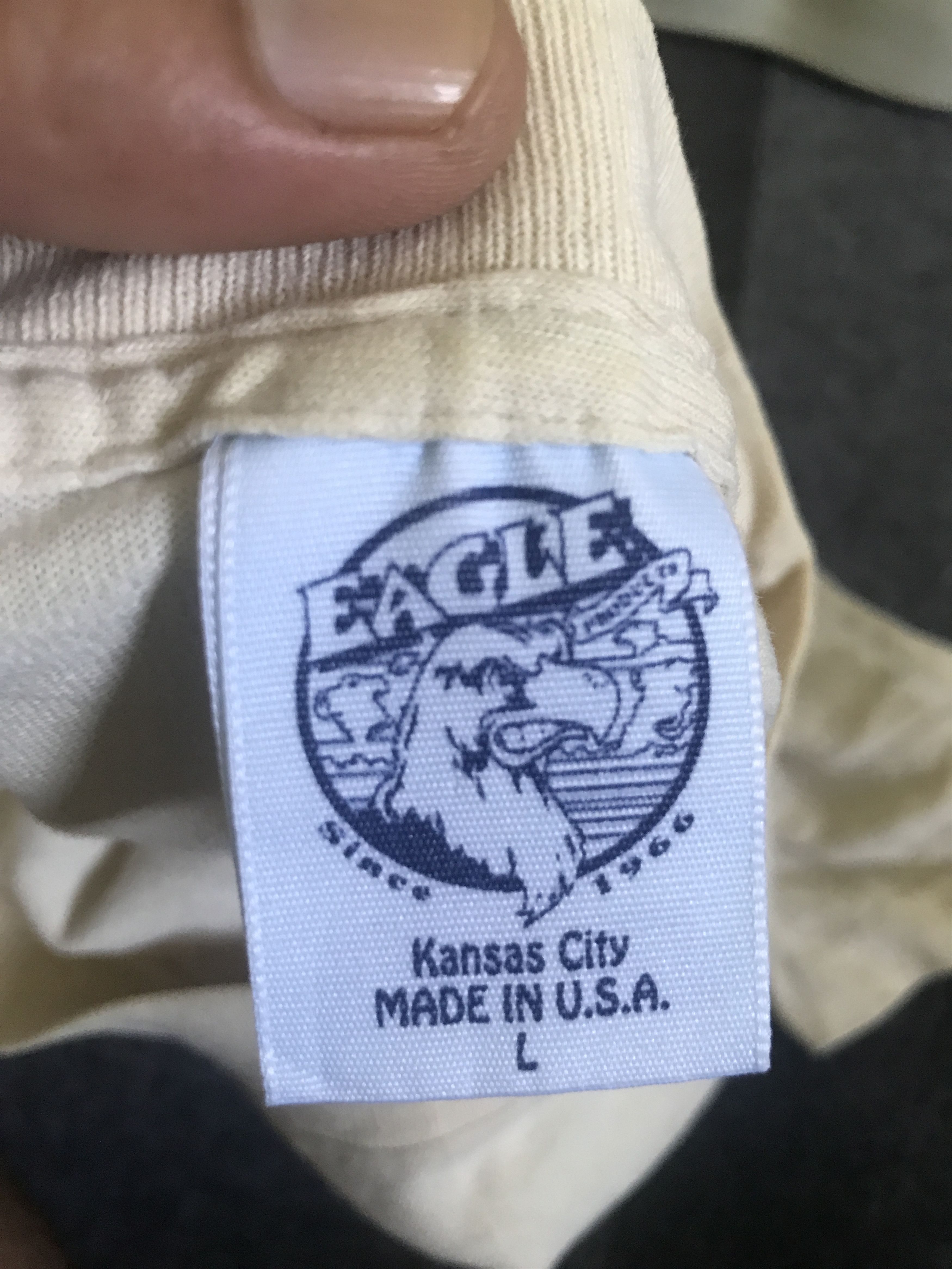 Vintage RN2 Vintage EAGLE KANSAS CITY Spell Out Shirt Size US L / EU 52-54 / 3 - 7 Thumbnail