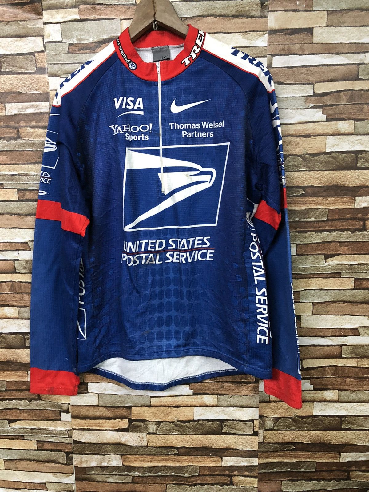 Nike Vintage Nike/TREK cycling jersey Size US L / EU 52-54 / 3 - 1 Thumbnail