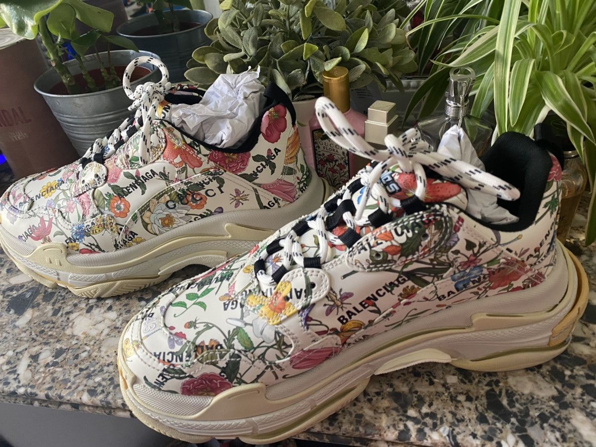 Gucci Gucci Balenciaga The Hacker Project Triple S Floral 43 / 9.5