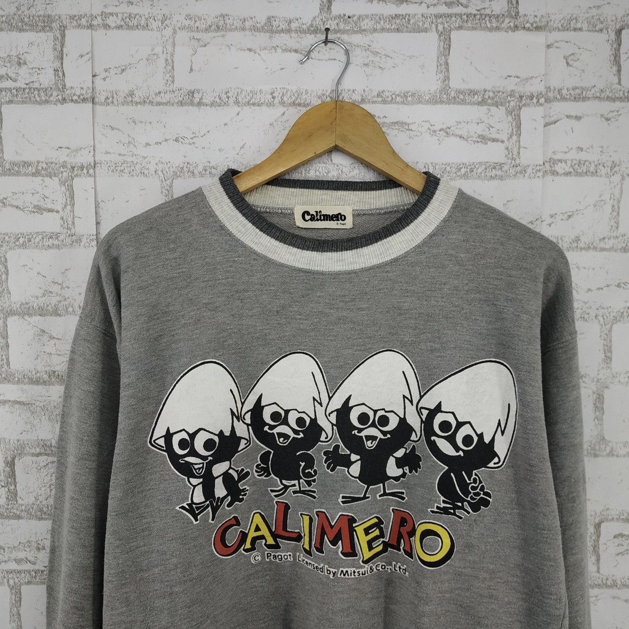 Anime × Cartoon Network × Vintage Calimero Pagot Anime 90s Vintage Sweatshirt. #E Size US L / EU 52-54 / 3 - 2 Thumbnail