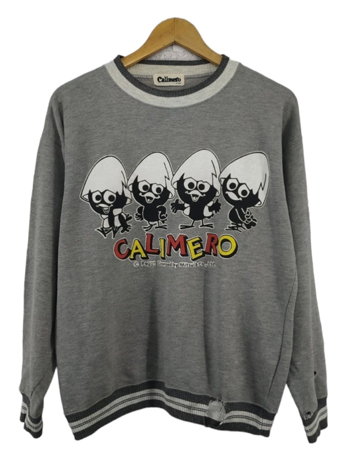 Anime × Cartoon Network × Vintage Calimero Pagot Anime 90s Vintage Sweatshirt. #E Size US L / EU 52-54 / 3 - 1 Thumbnail