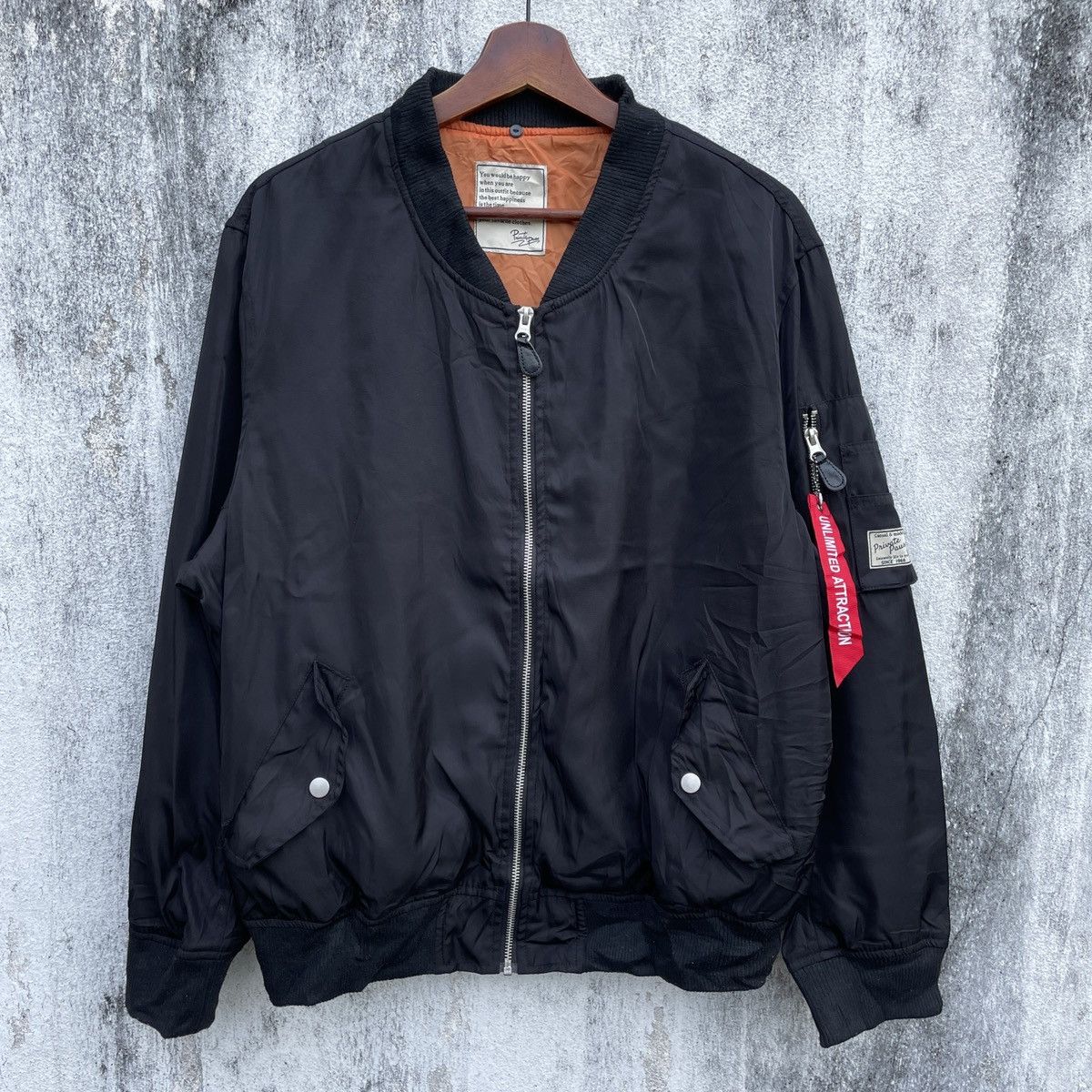 Japanese Brand Vintage Private Pause Bomber Jacket Size US XL / EU 56 / 4 - 1 Thumbnail