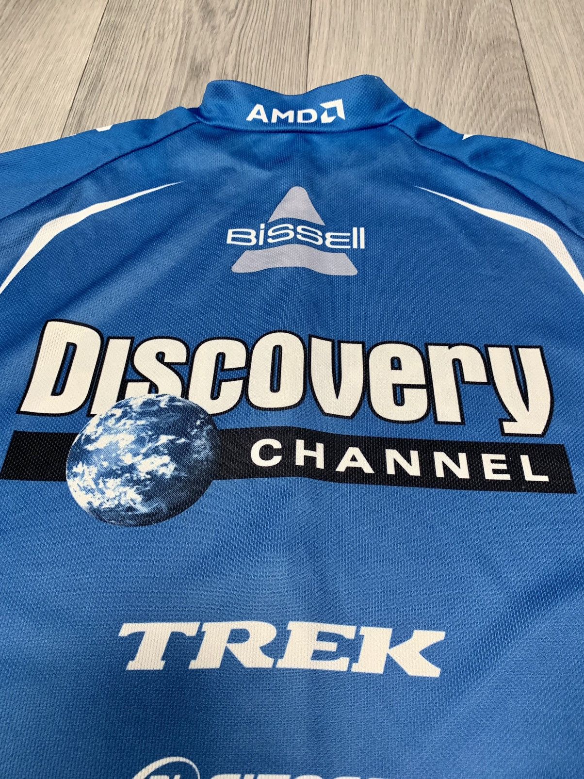 Bicycle × Nike × Vintage Vintage Nike bicycle blue jersey about Discovery Size US M / EU 48-50 / 2 - 7 Thumbnail