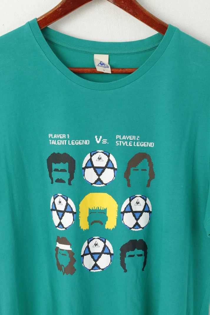 Le Coq Sportif Le Coq Sportif Men L T- Shirt Green Cotton Legend 6703 Size US L / EU 52-54 / 3 - 2 Thumbnail