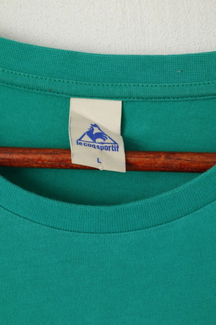 Le Coq Sportif Le Coq Sportif Men L T- Shirt Green Cotton Legend 6703 Size US L / EU 52-54 / 3 - 3 Thumbnail