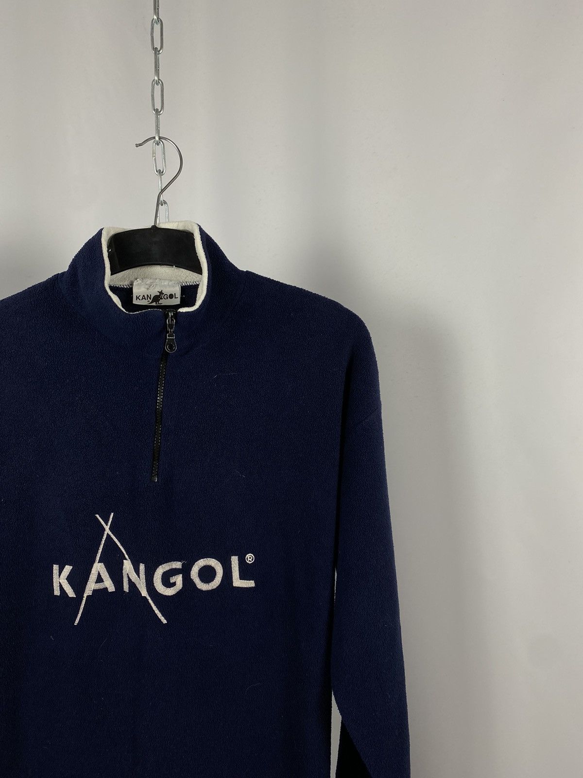 Vintage Kangol fleece vintage zip 1/3 streetwear size L Size US L / EU 52-54 / 3 - 2 Thumbnail