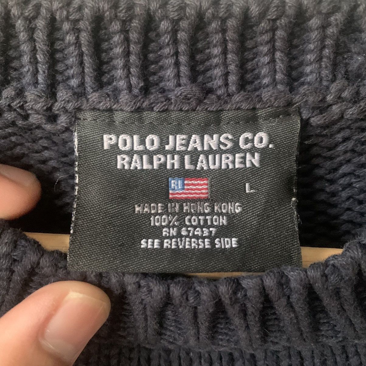 Polo Ralph Lauren Polo Jeans Company Ralph Lauren Flag Knitwear Size US L / EU 52-54 / 3 - 3 Thumbnail