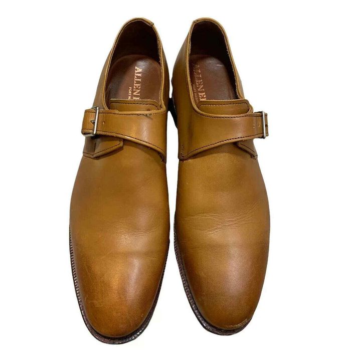 Allen Edmonds Allen Edmonds Plymouth Single Monk Strap 8.5 D Walnut