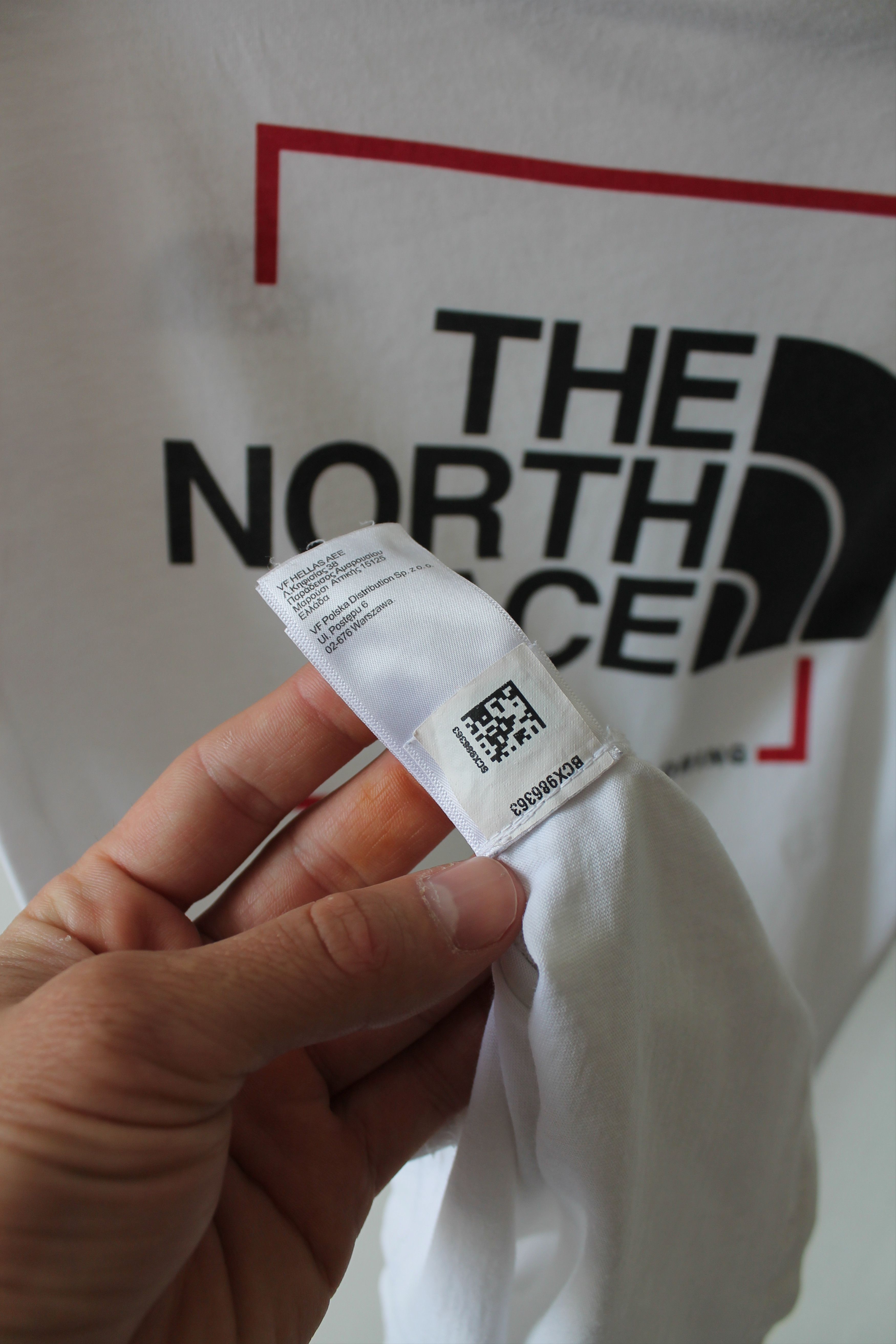 The North Face The North Face TNF t shirt white big logo Size US XS / EU 42 / 0 - 7 Thumbnail