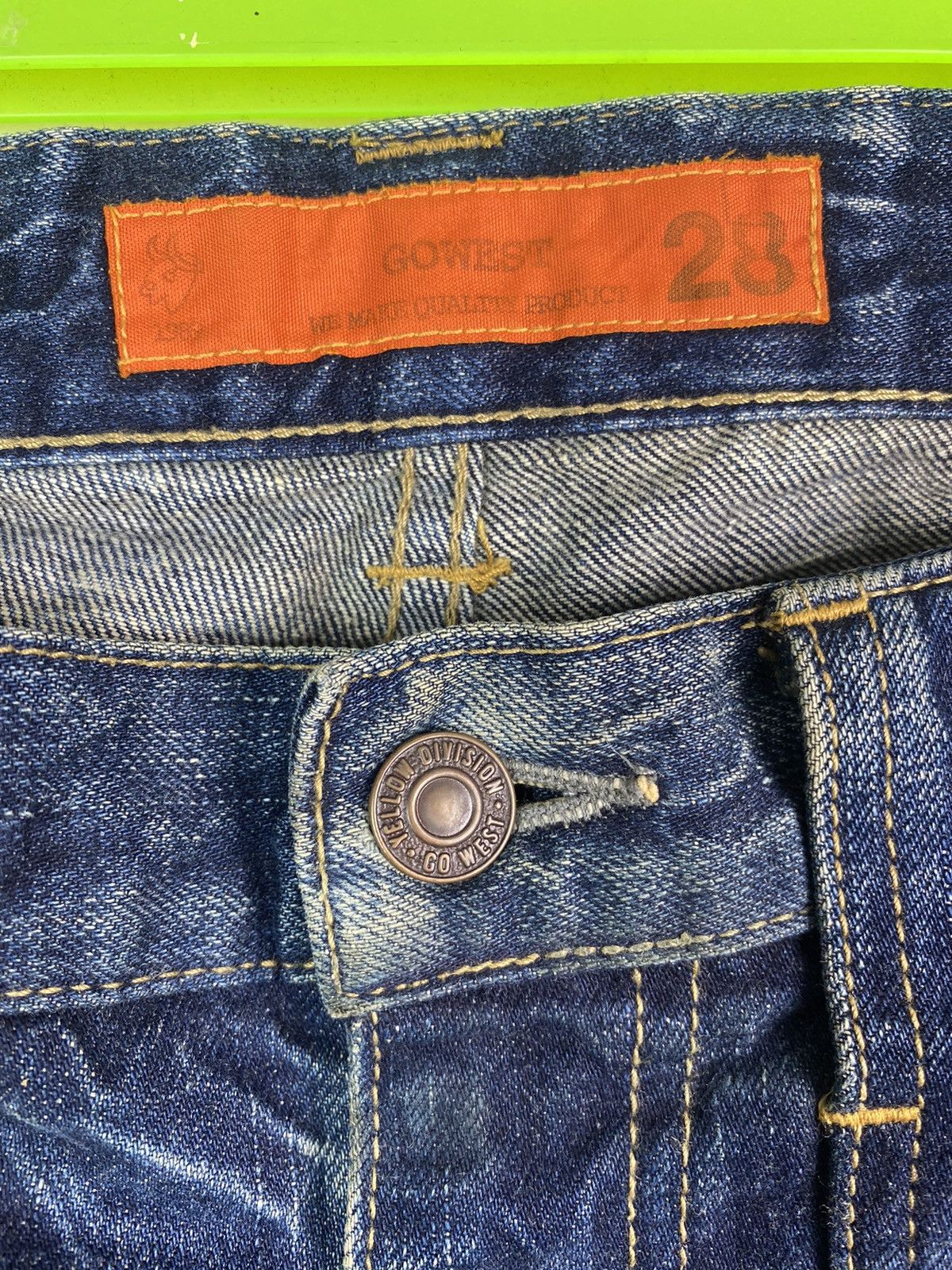 Indigo × Japanese Brand Rare GO WEST denim craft bush pant denim jeans worker Size US 28 / EU 44 - 4 Thumbnail