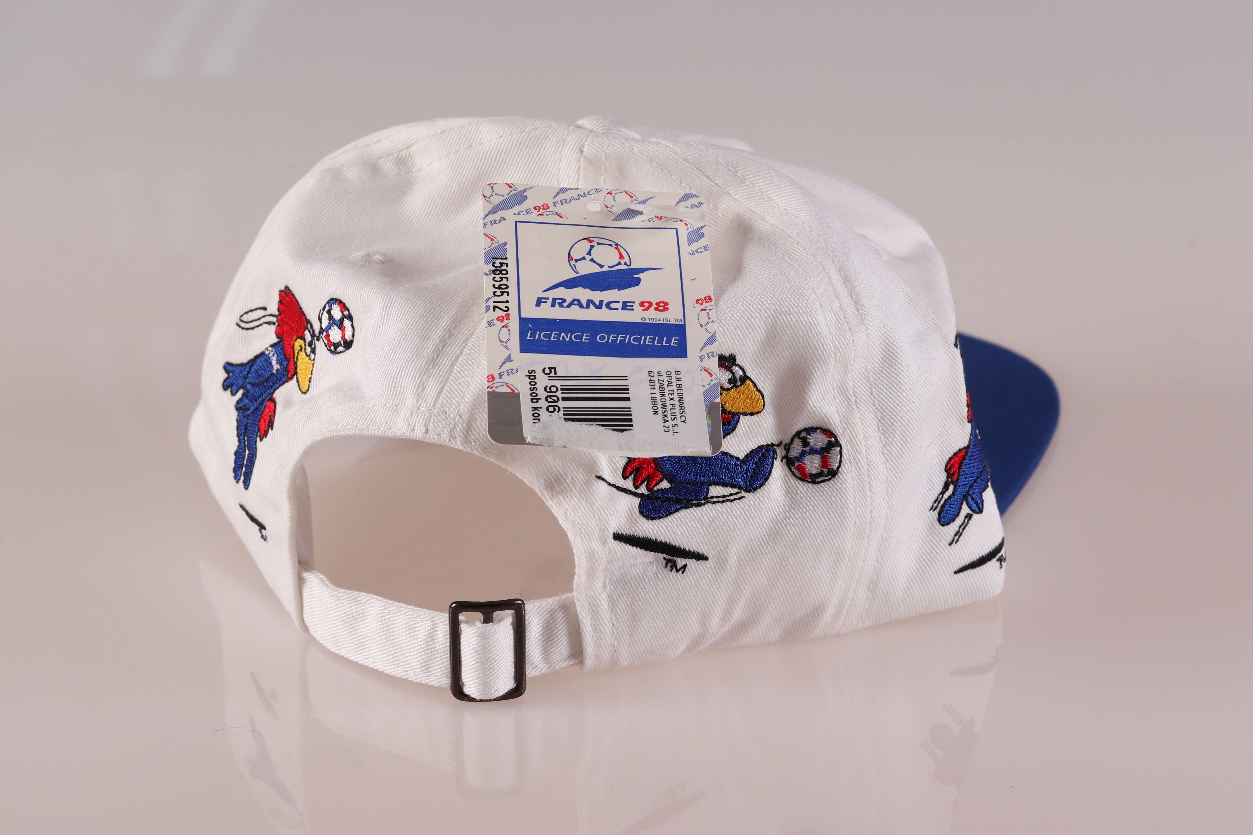 Adidas France World Cup 98 NEW rare vintage cap Adidas BNWT OFSM Size ONE SIZE - 5 Thumbnail