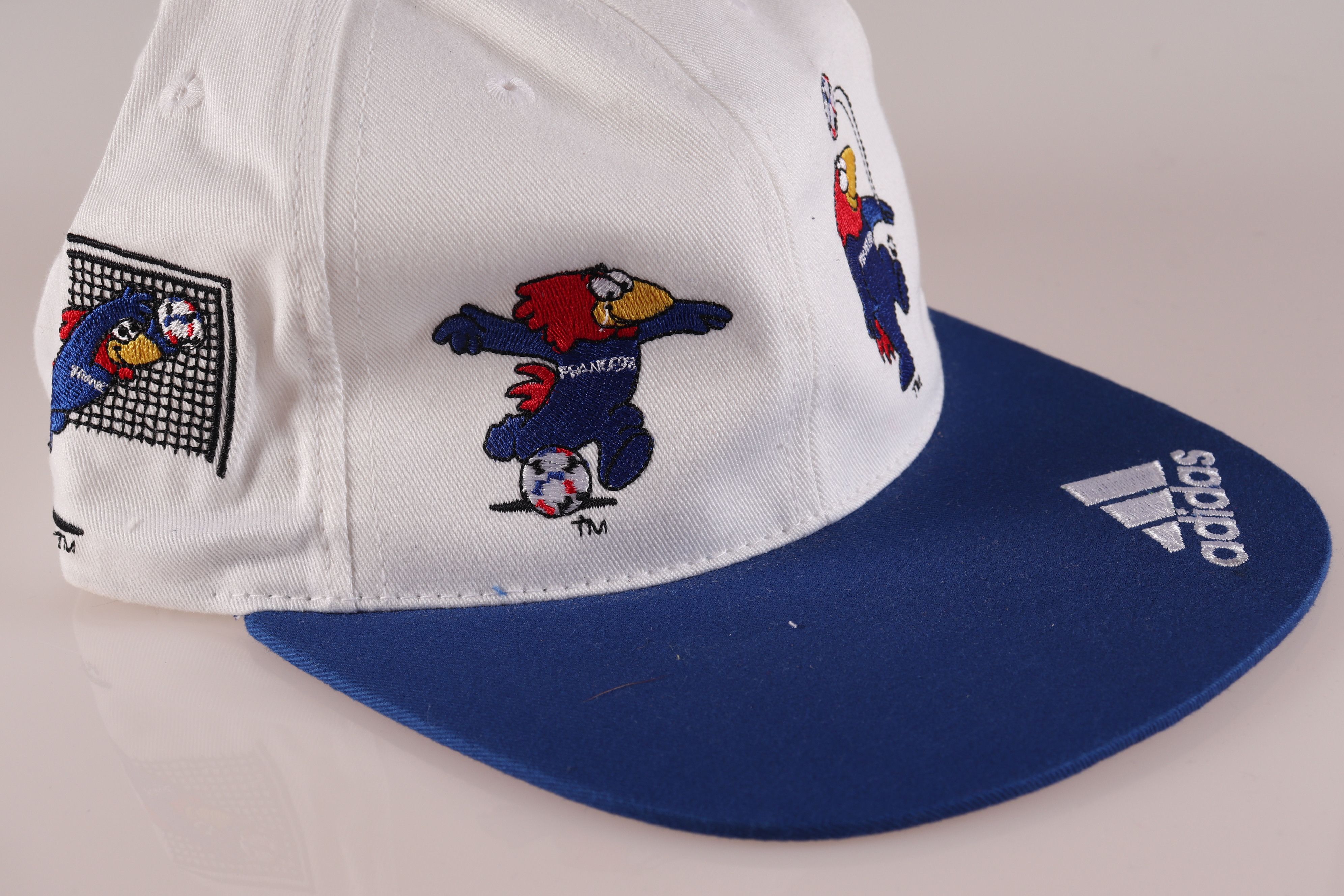 Adidas France World Cup 98 NEW rare vintage cap Adidas BNWT OFSM Size ONE SIZE - 3 Thumbnail