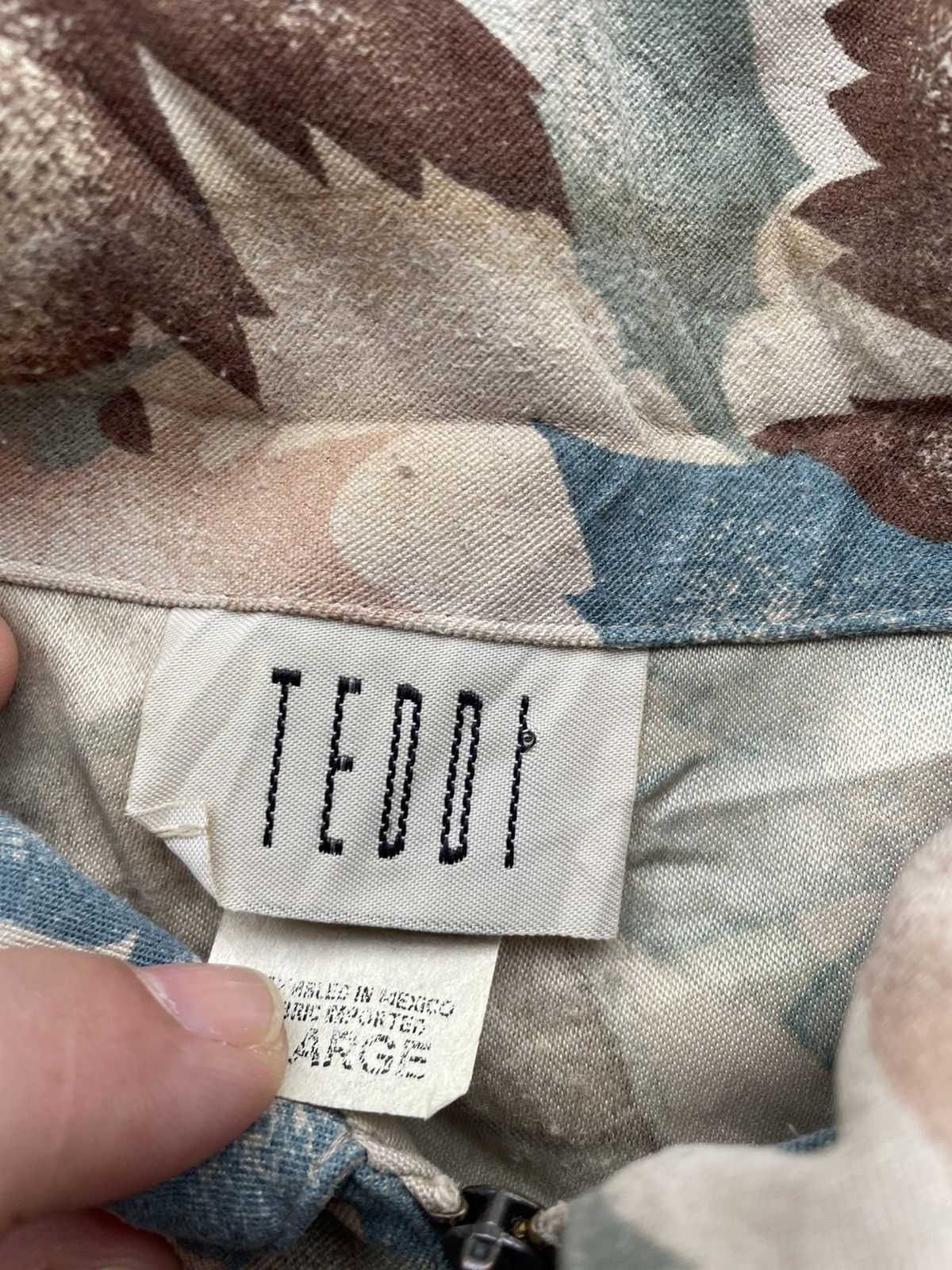 Vintage VINTAGE TEDDI CAMO LEAVES ZIPPER JACKET Size US XL / EU 56 / 4 - 5 Thumbnail