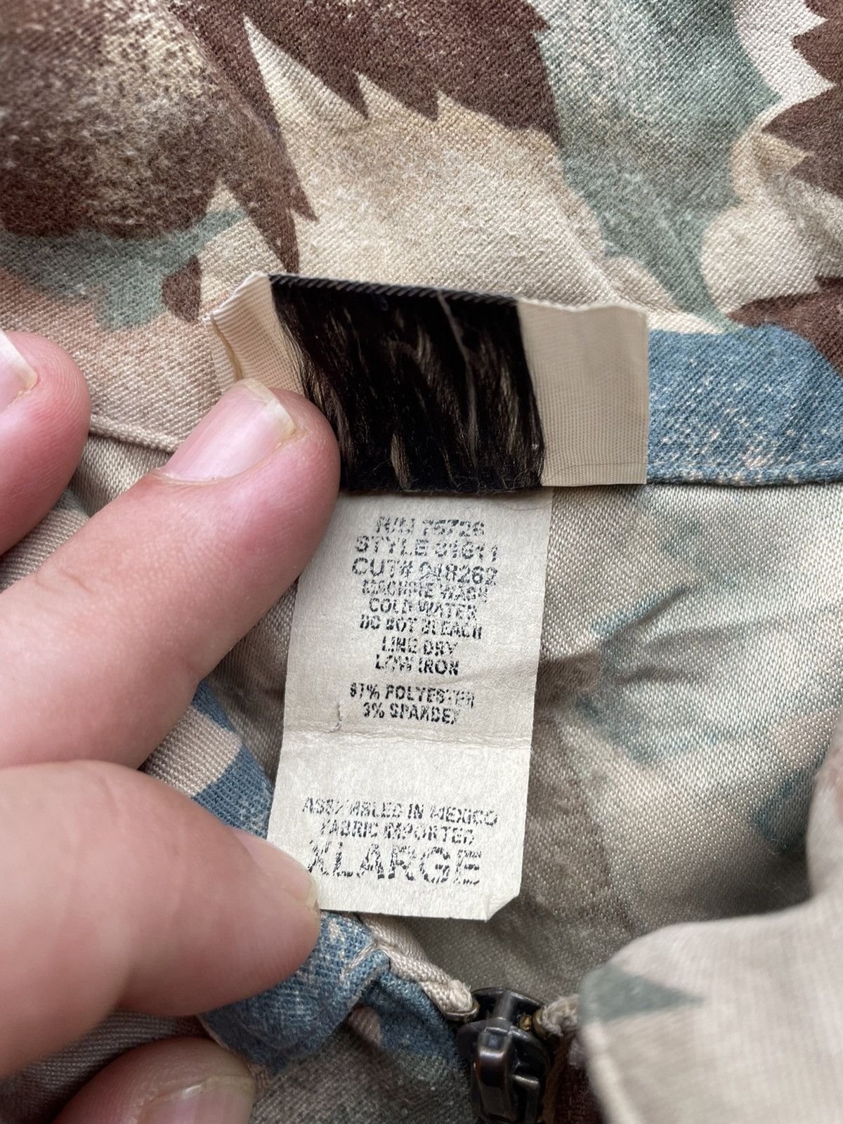 Vintage VINTAGE TEDDI CAMO LEAVES ZIPPER JACKET Size US XL / EU 56 / 4 - 6 Thumbnail