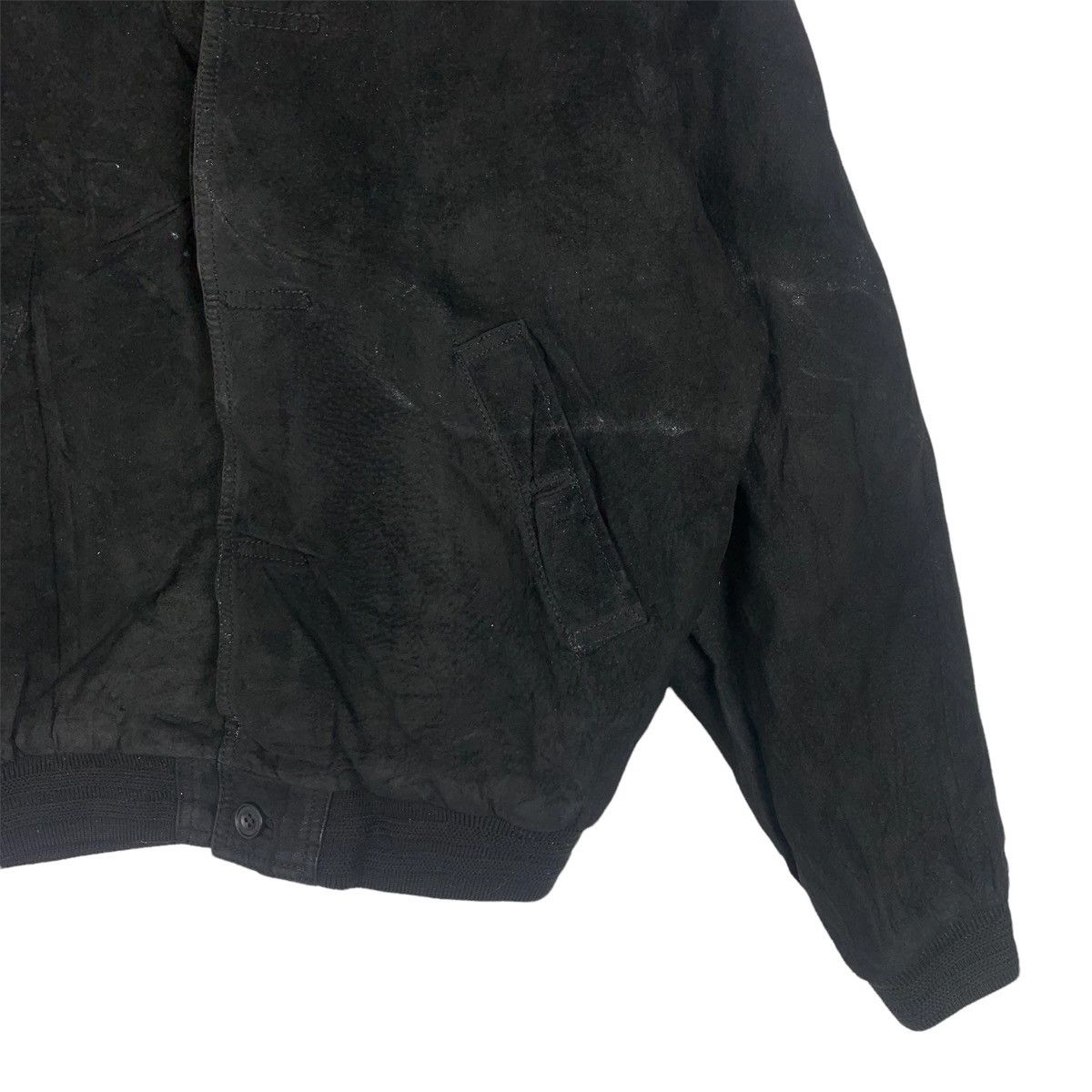 Genuine Leather Vintage 90s PPFM Spellout Embroidered Leather Jacket Size US L / EU 52-54 / 3 - 3 Thumbnail