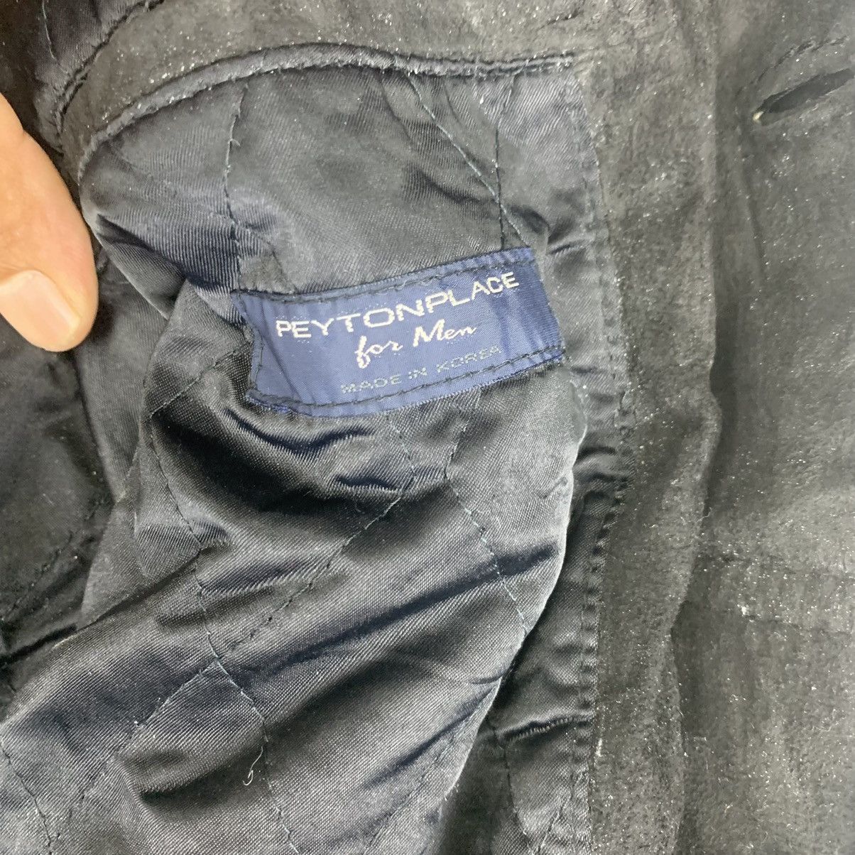 Genuine Leather Vintage 90s PPFM Spellout Embroidered Leather Jacket Size US L / EU 52-54 / 3 - 9 Thumbnail