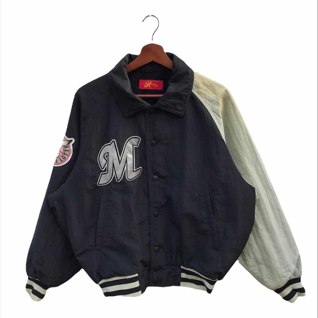 Asics Varsity Jacket Zipper By Asic Big Logo Size US M / EU 48-50 / 2 - 1 Thumbnail