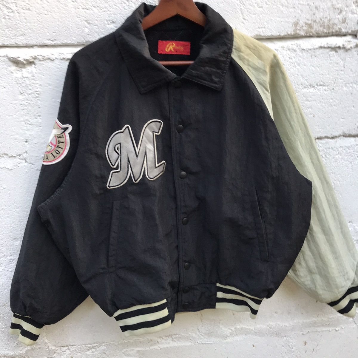 Asics Varsity Jacket Zipper By Asic Big Logo Size US M / EU 48-50 / 2 - 2 Thumbnail