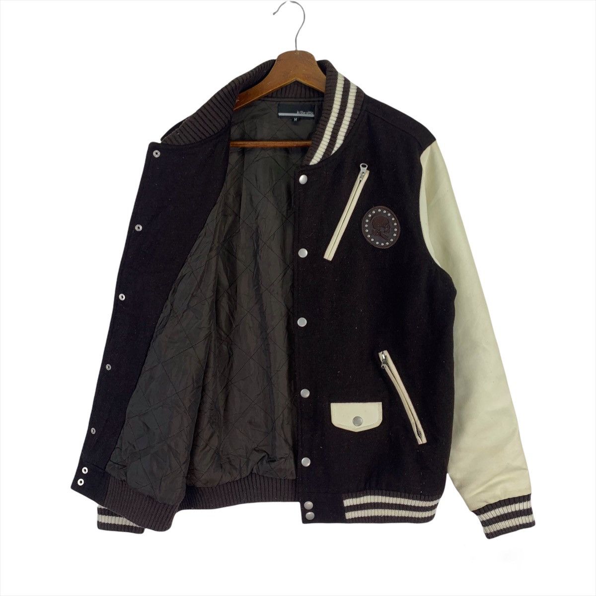In The Attic In The Attic Varsity Leather Jacket Size US M / EU 48-50 / 2 - 4 Thumbnail