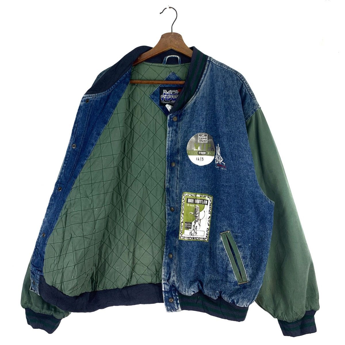 No Fear No Fear Sport Gear Varsity Denim Jacket Size US L / EU 52-54 / 3 - 4 Thumbnail