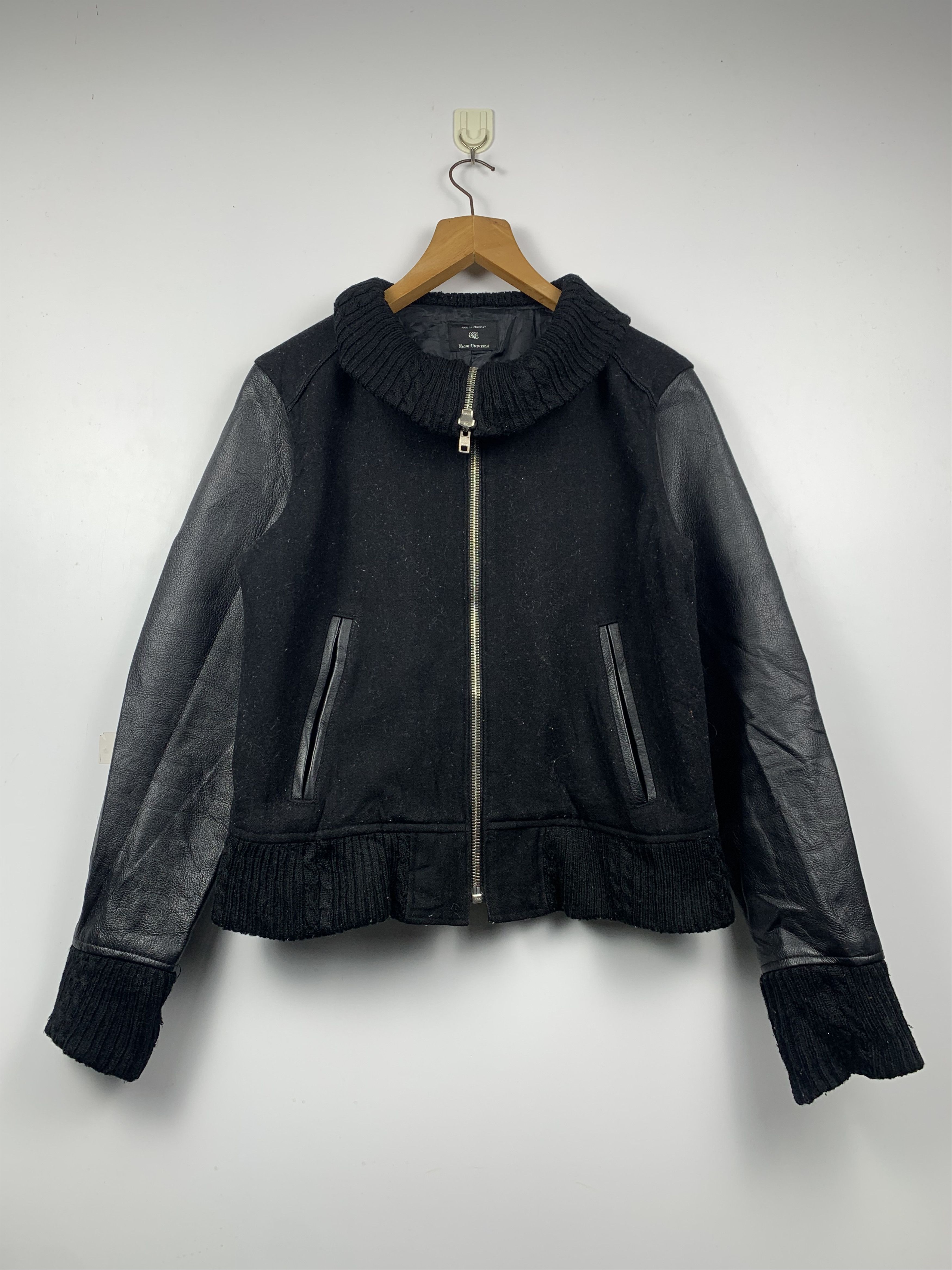Vintage Vintage Japanese Brand Sleeve Leather Varsity Jacket V0499 Size US M / EU 48-50 / 2 - 1 Thumbnail