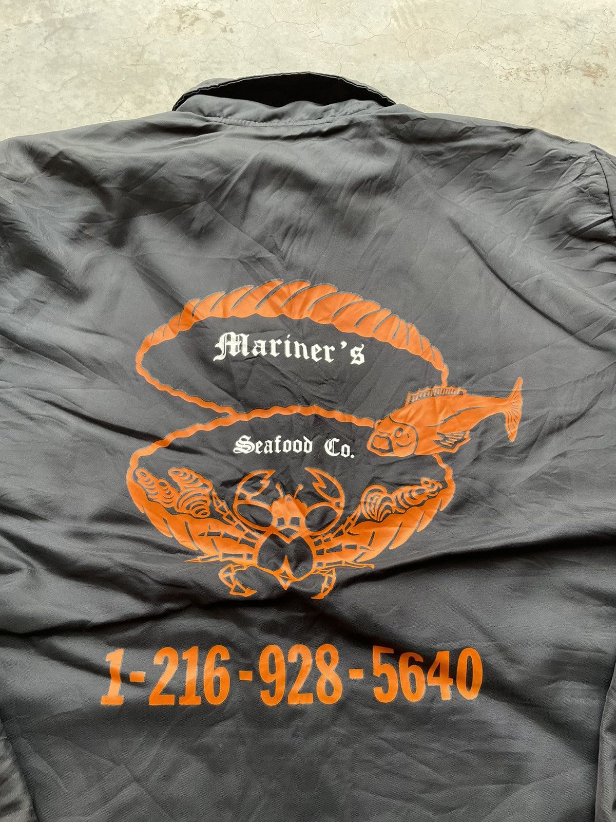 Vintage VINTAGE HOLLOWAY COACH JACKET MARINERS SEAFOOD CO Size US L / EU 52-54 / 3 - 6 Thumbnail