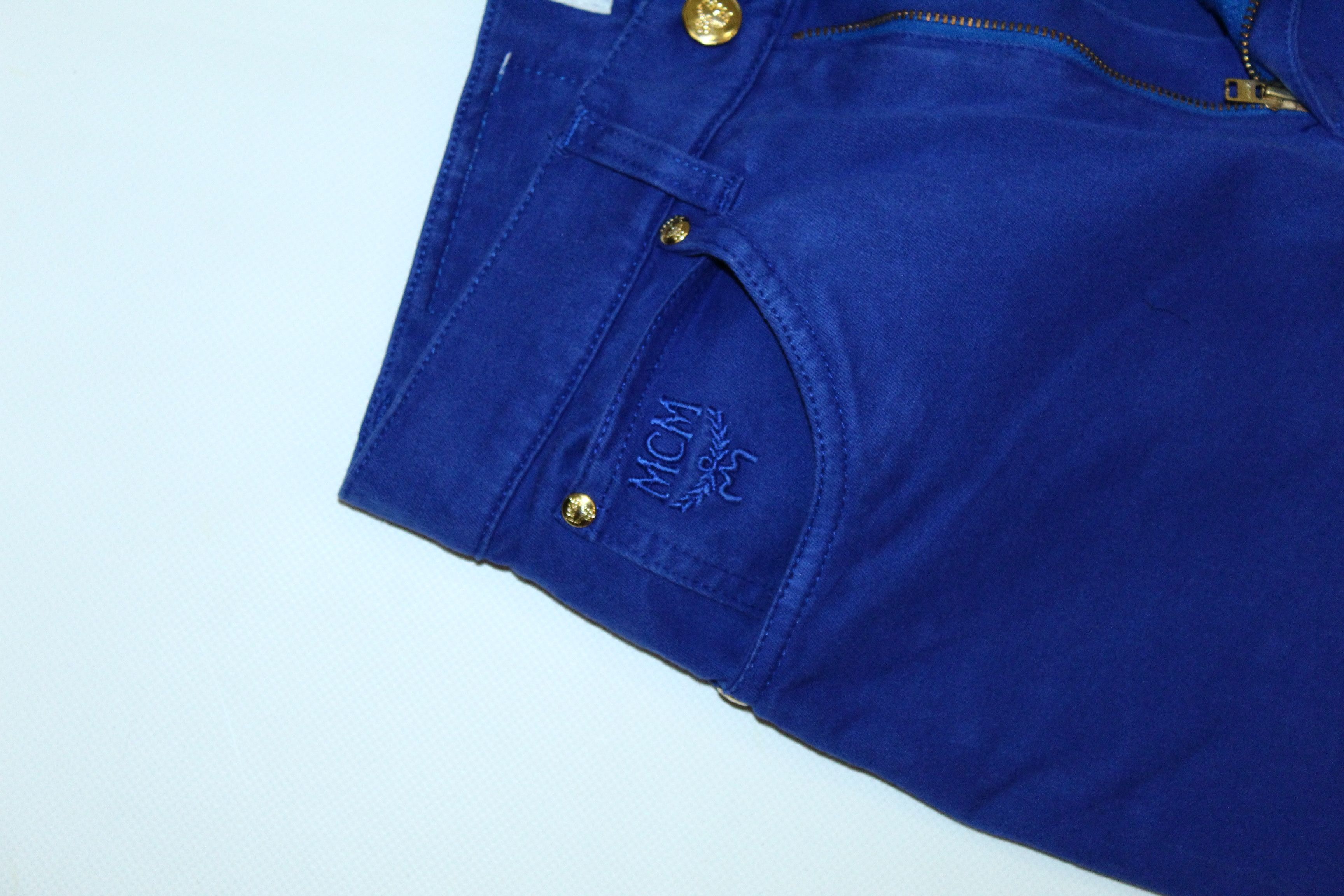 MCM Vtg MCM Rhinestones Logo Garment Dyed Mom Jeans Size 28" / US 6 / IT 42 - 7 Thumbnail