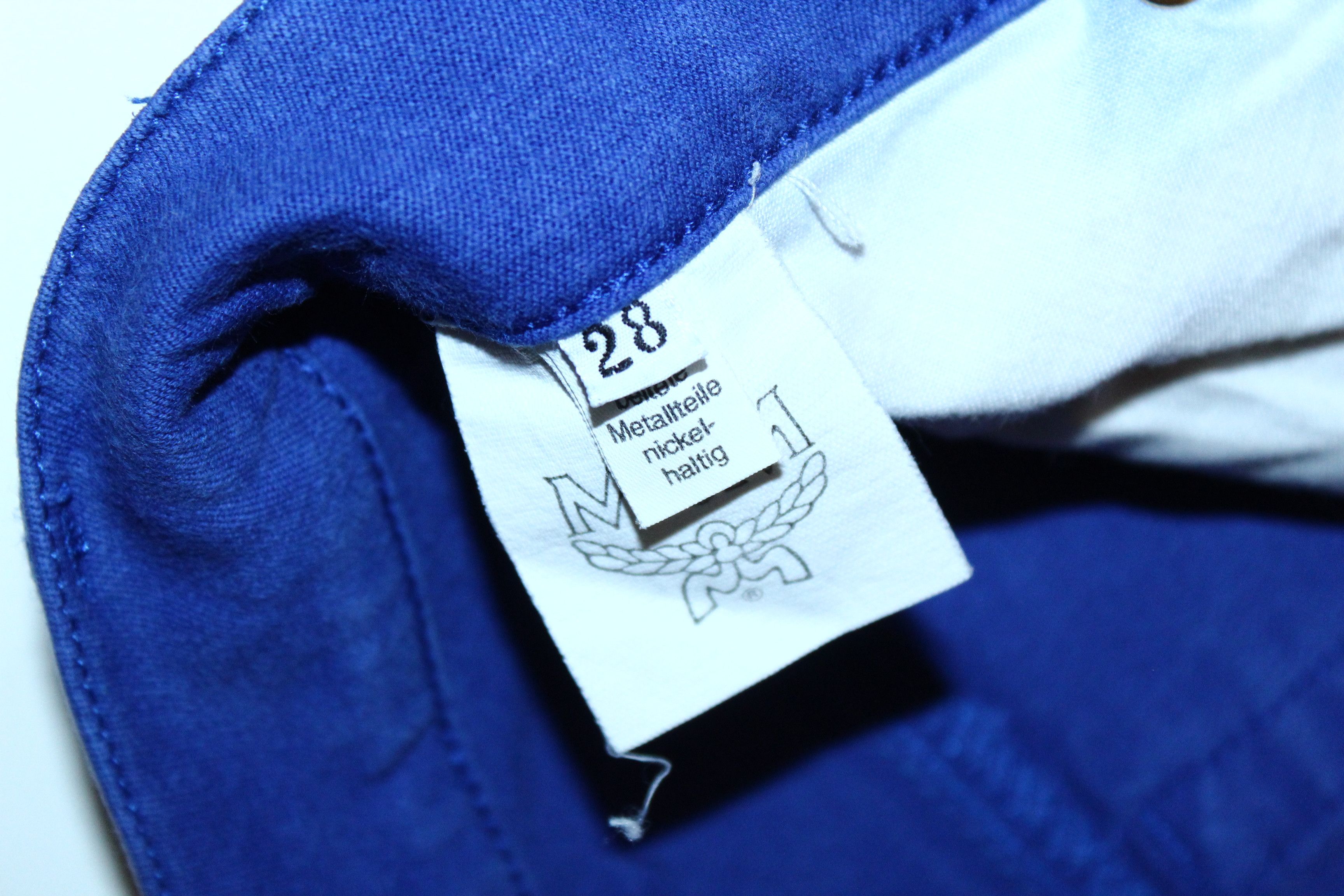 MCM Vtg MCM Rhinestones Logo Garment Dyed Mom Jeans Size 28" / US 6 / IT 42 - 8 Thumbnail