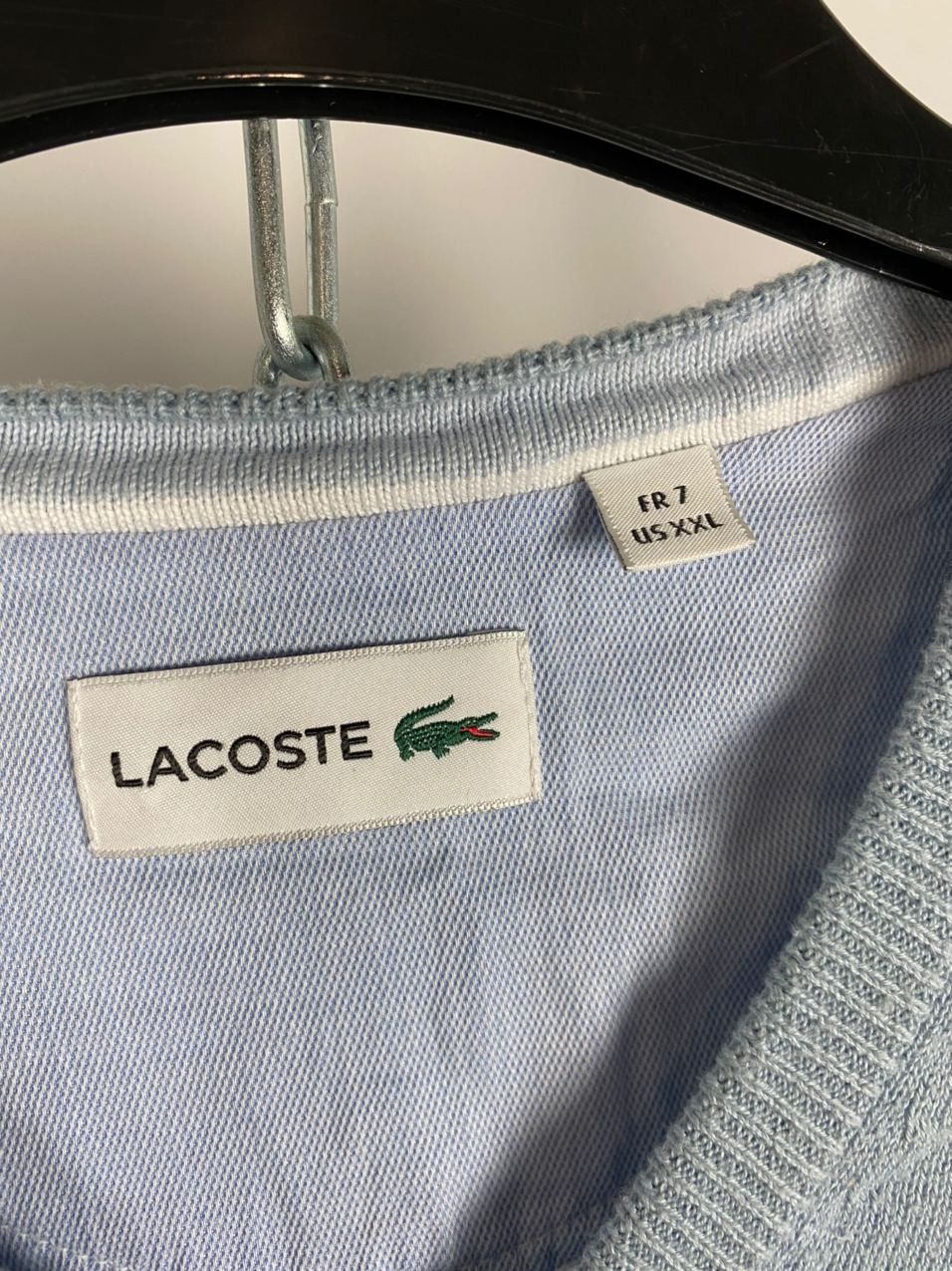 Lacoste Lacoste sweaters blue V-neck size XXL 2XL Size US XXL / EU 58 / 5 - 3 Thumbnail