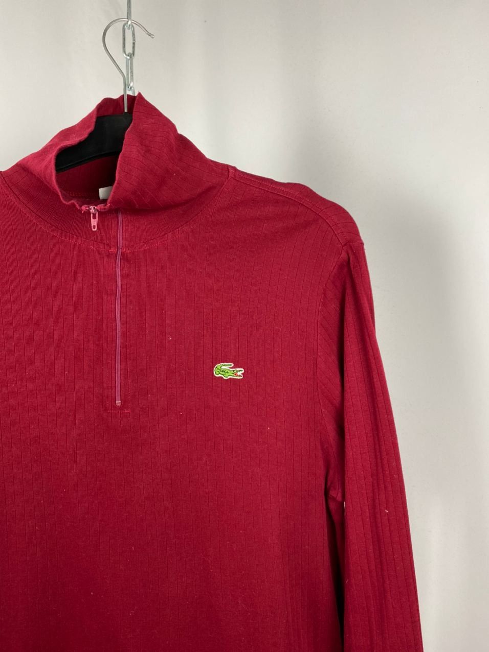 Lacoste Lacoste long sleeve zip 1/3 vintage red size 5 L Size US L / EU 52-54 / 3 - 2 Thumbnail
