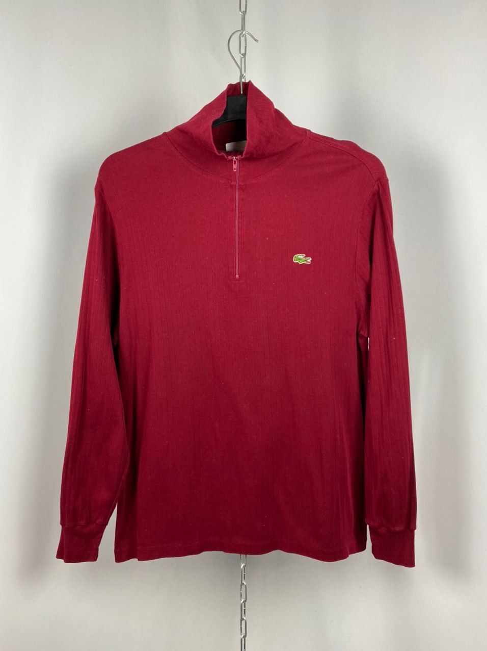 Lacoste Lacoste long sleeve zip 1/3 vintage red size 5 L Size US L / EU 52-54 / 3 - 1 Thumbnail