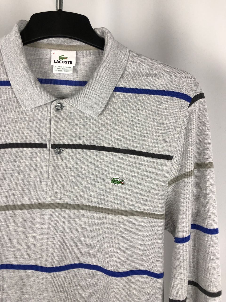 Lacoste Lacoste vintage polo Long sleeve gray size M Size US M / EU 48-50 / 2 - 2 Thumbnail